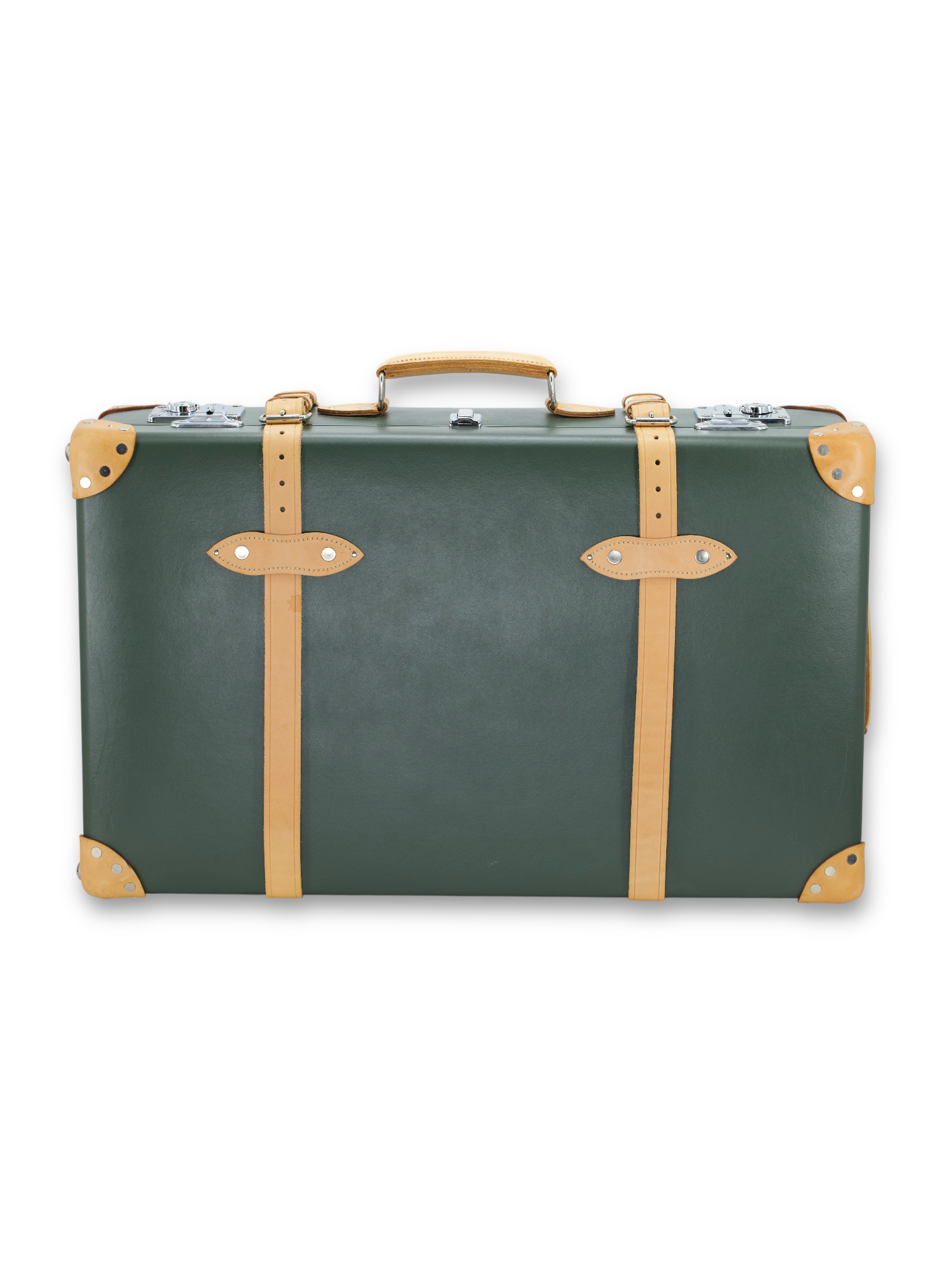 Globe-Trotter Green Centenary Medium Check-In 2 Wheels Luggage