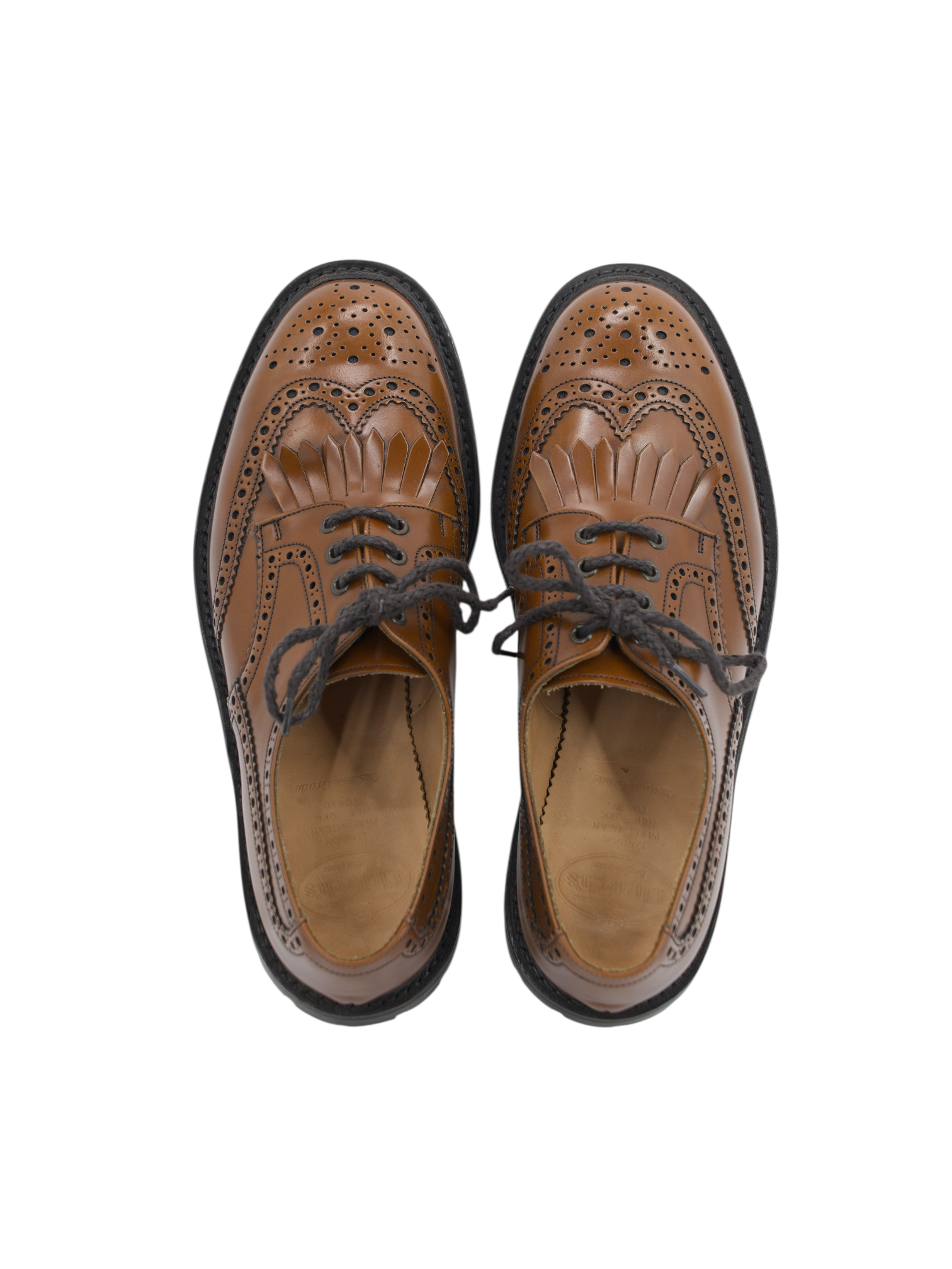 Church's Cognac Brown Plowden Brogue Derby Lace-ups