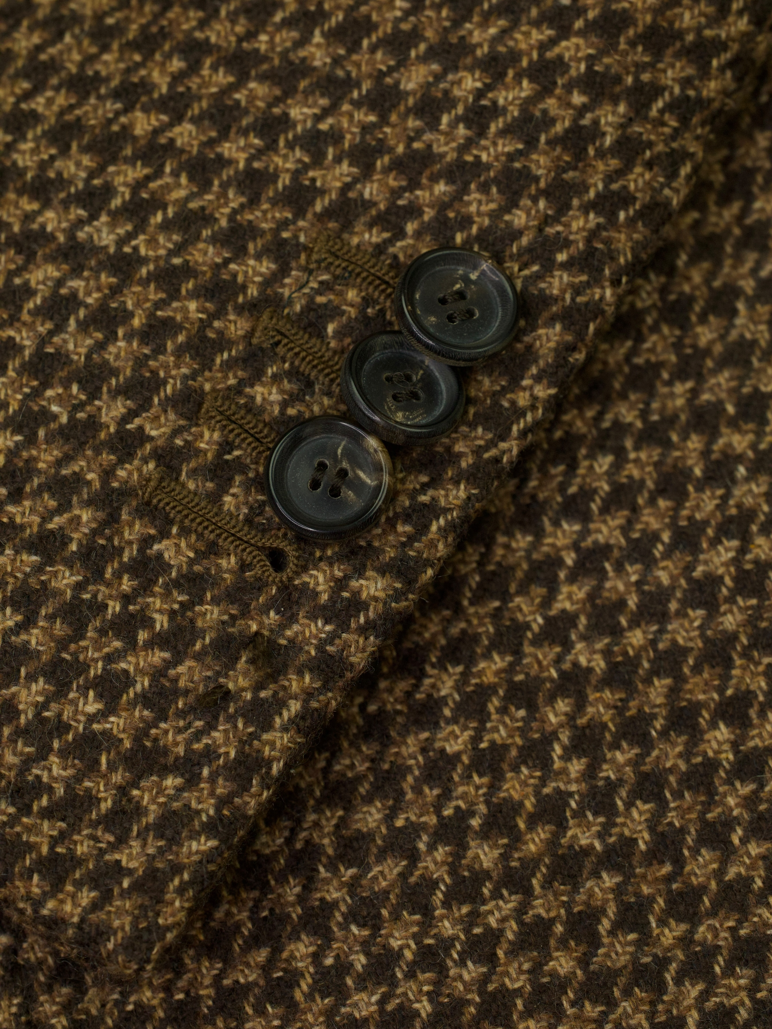 Cesare Attolini Dark Brown Pure-Cashmere Pied de Poule Jacket