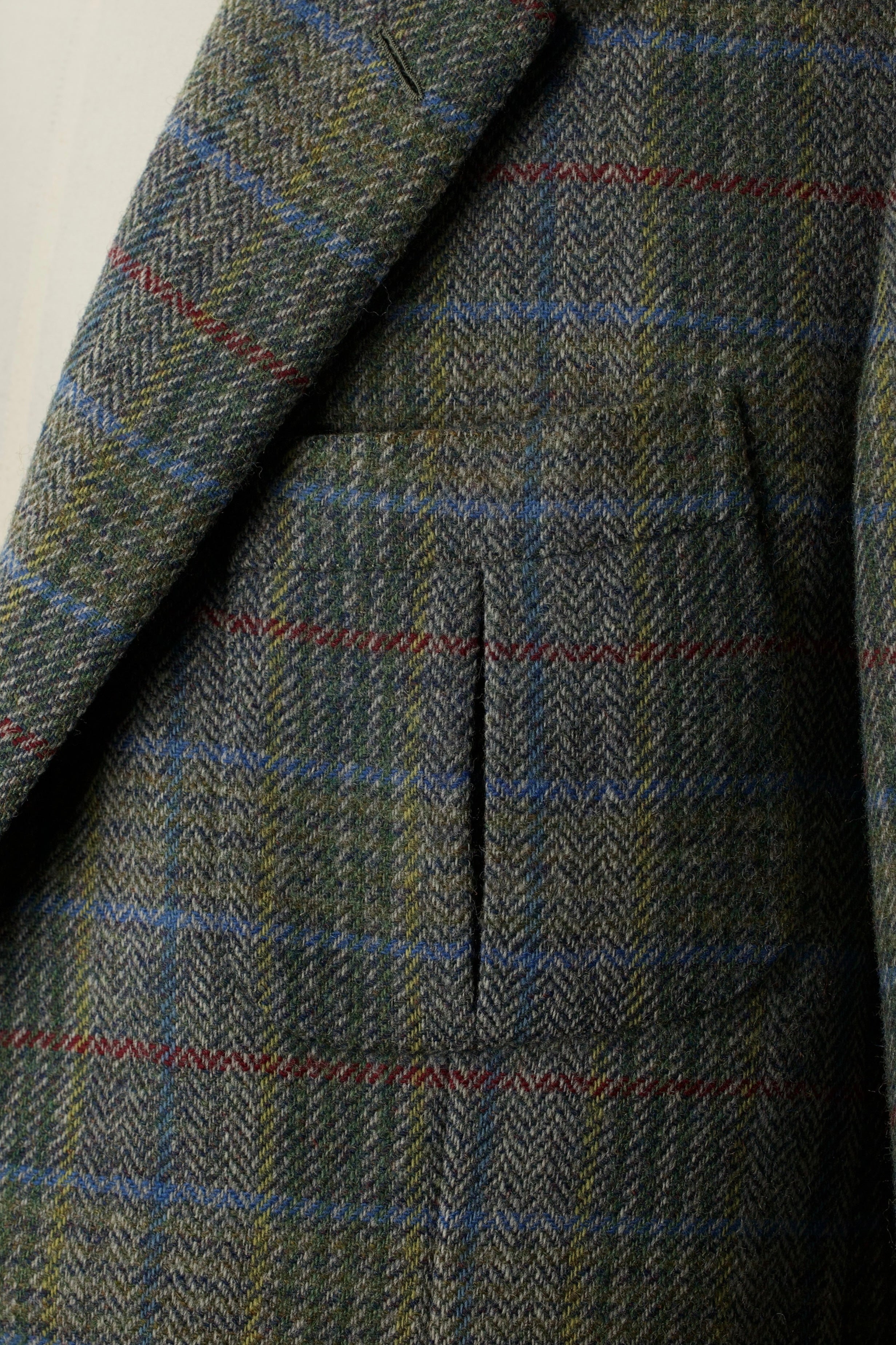 Brioni Sage Green & Blue Tweed-Wool Norfolk Hunting Jacket