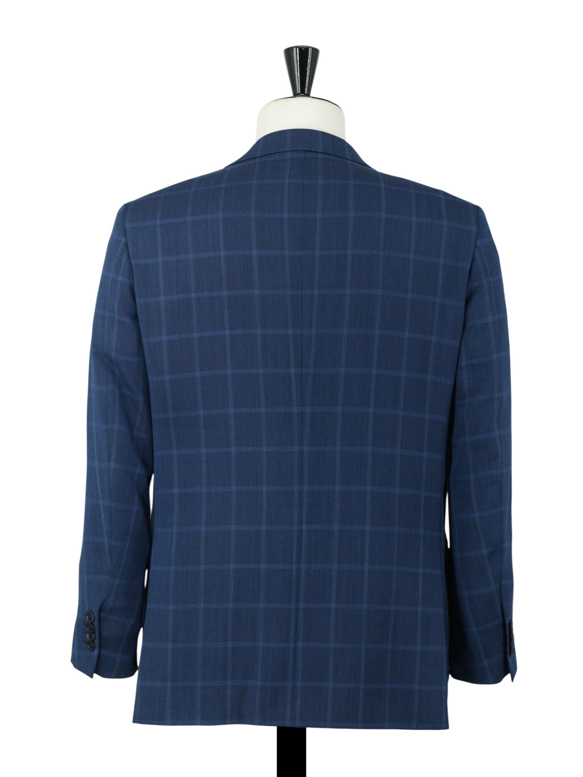 Ermenegildo Zegna Royal Blue "High Performance" Wool Windowpane Jacket