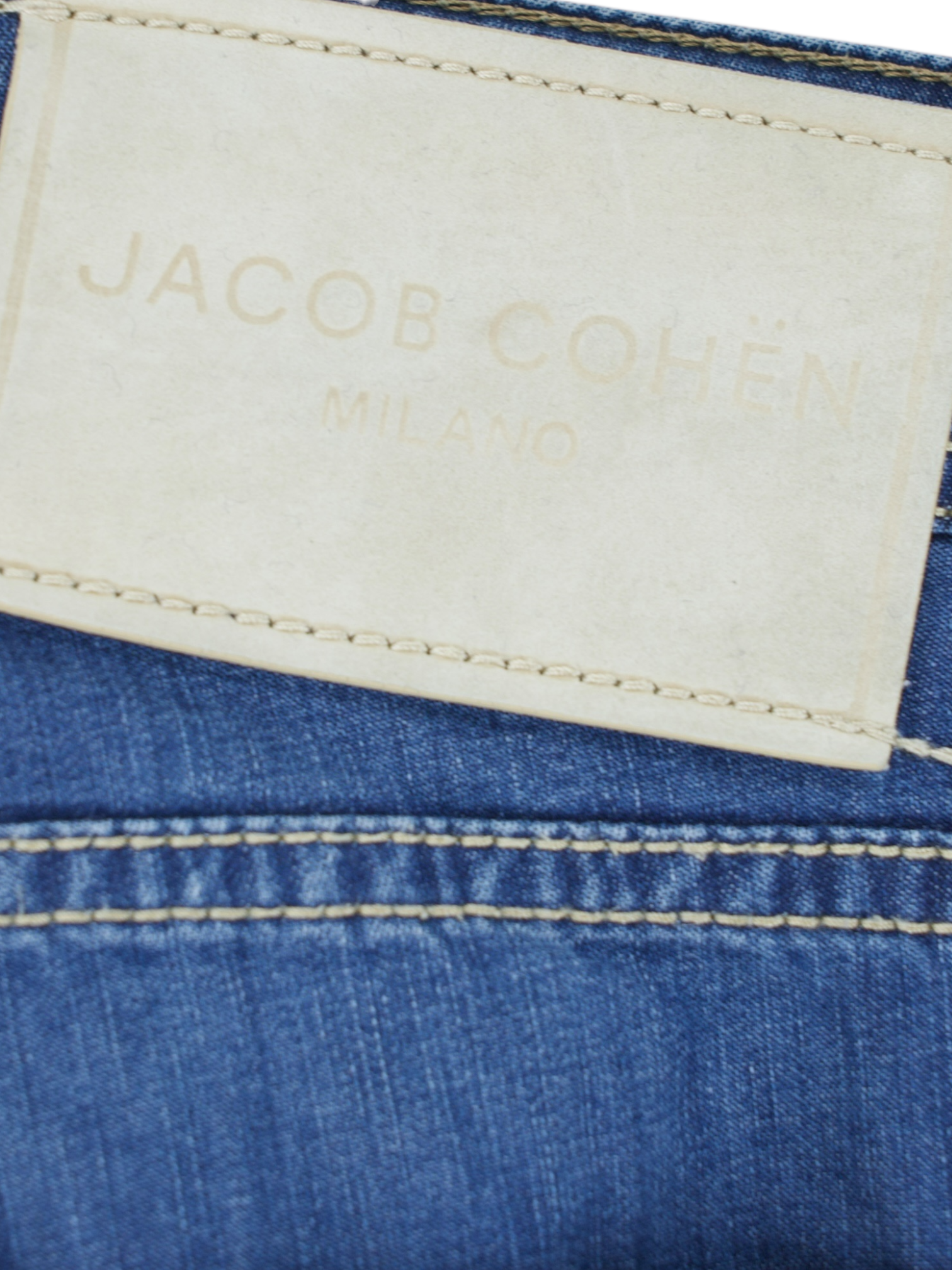 Jacob Cohen Blue Cotton & Viscose Blend Denim "Nick Slim" Jeans