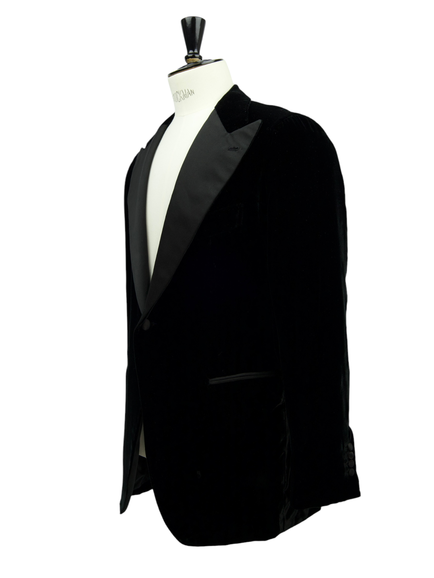 Orazio Luciano Black Velvet Smoking Jacket