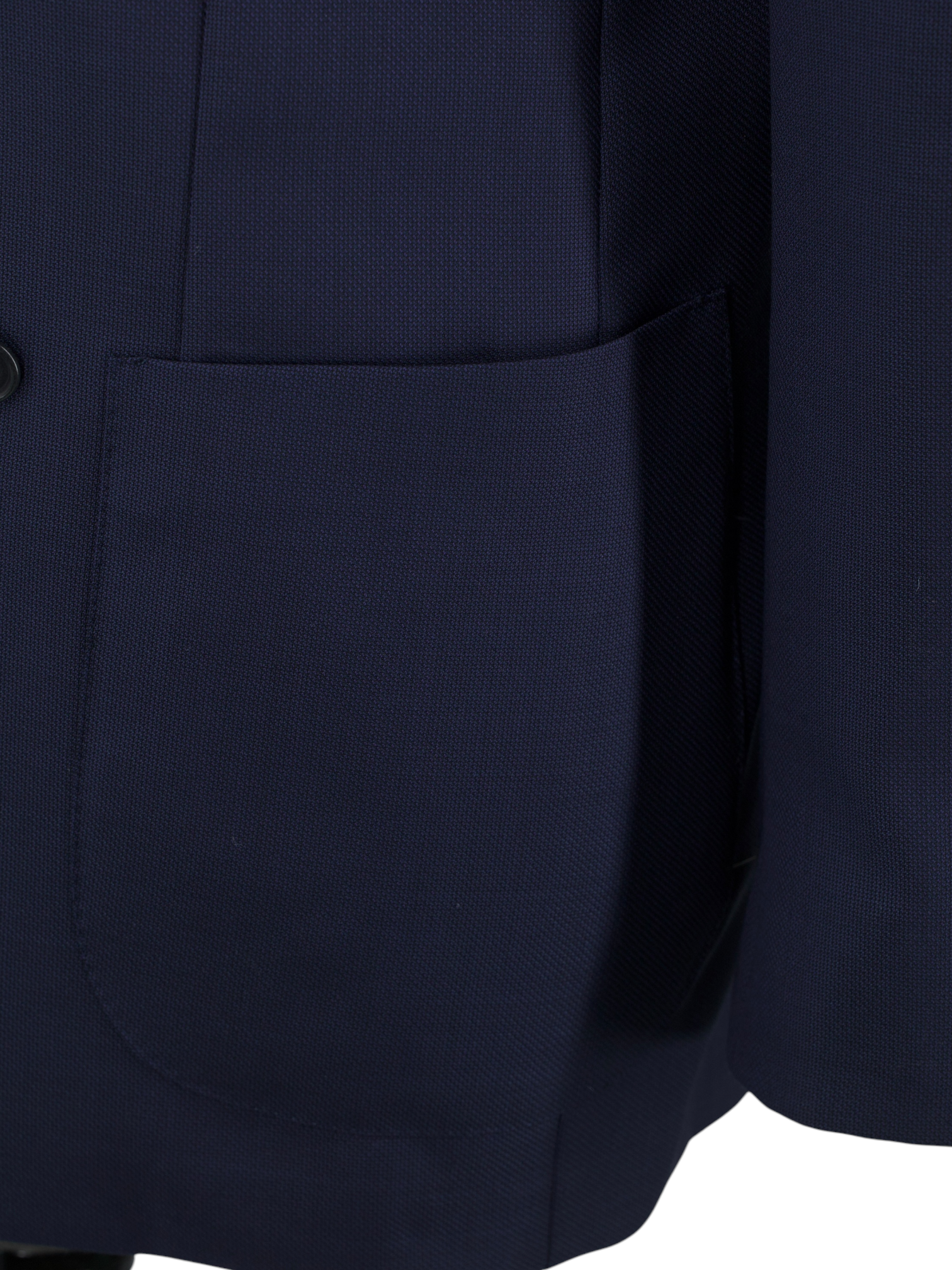 E. Formicola Navy Double-Breasted Fine-Wool Lungo Suit