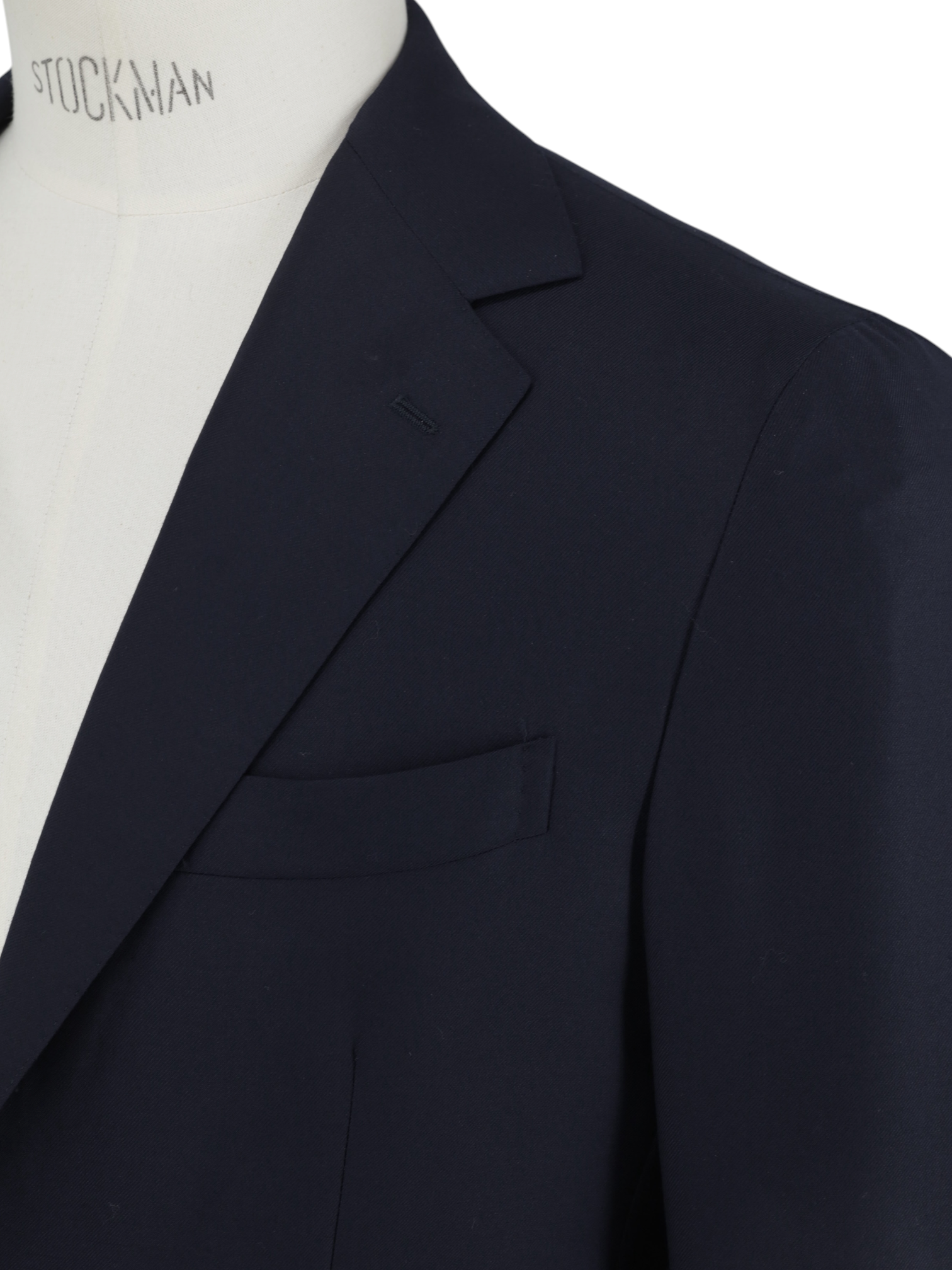 E. Formicola Navy Fine-Wool Classic Twill Suit