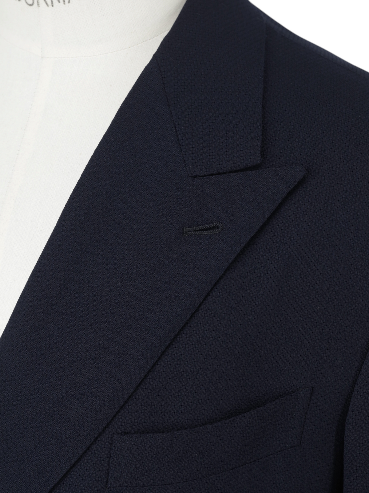 Ermenegildo Zegna Navy Double Breasted "Cool-Effect" Wool Milano Easy Jacket