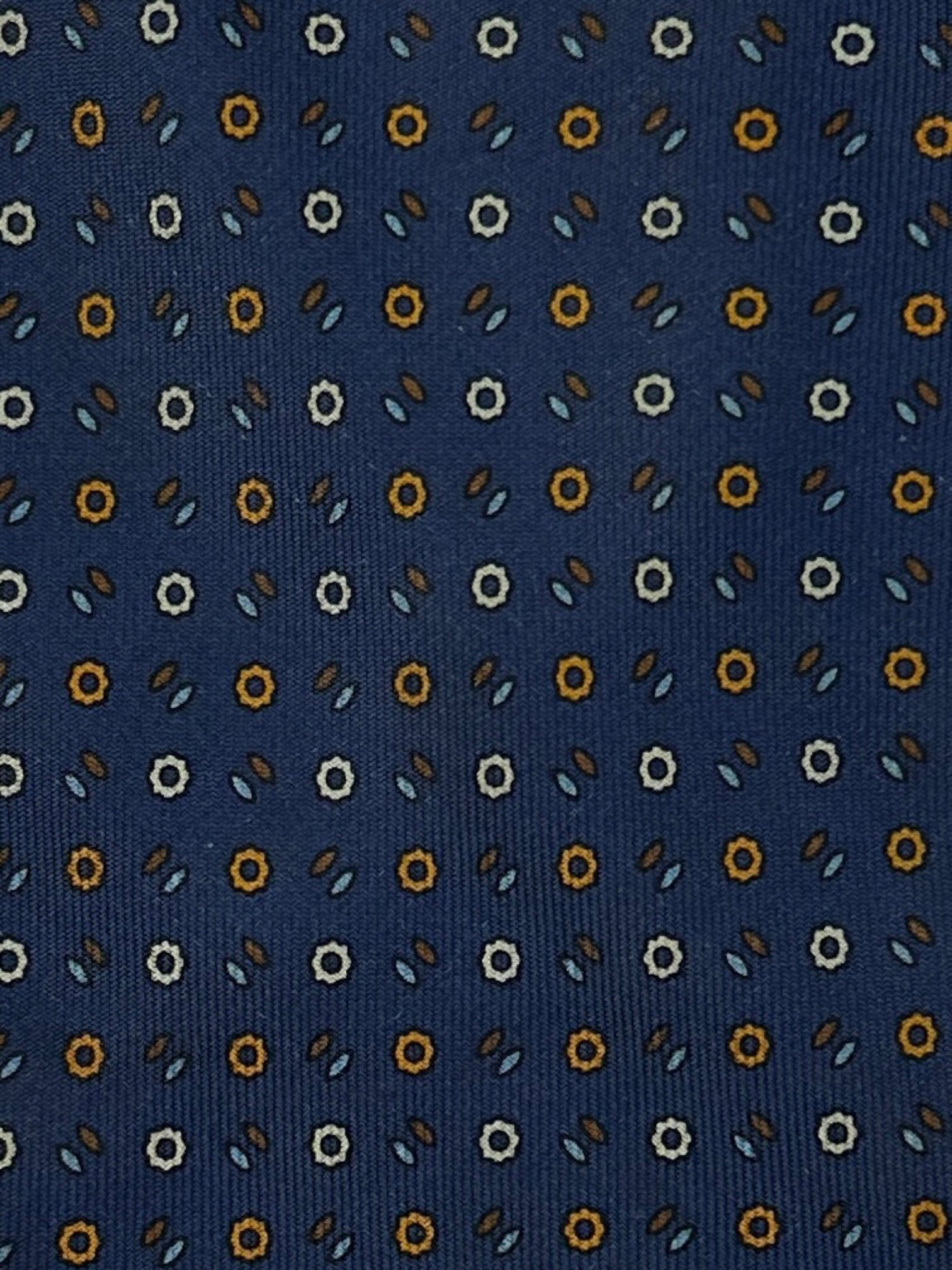 E.Marinella Blue Micro Pattern Tie