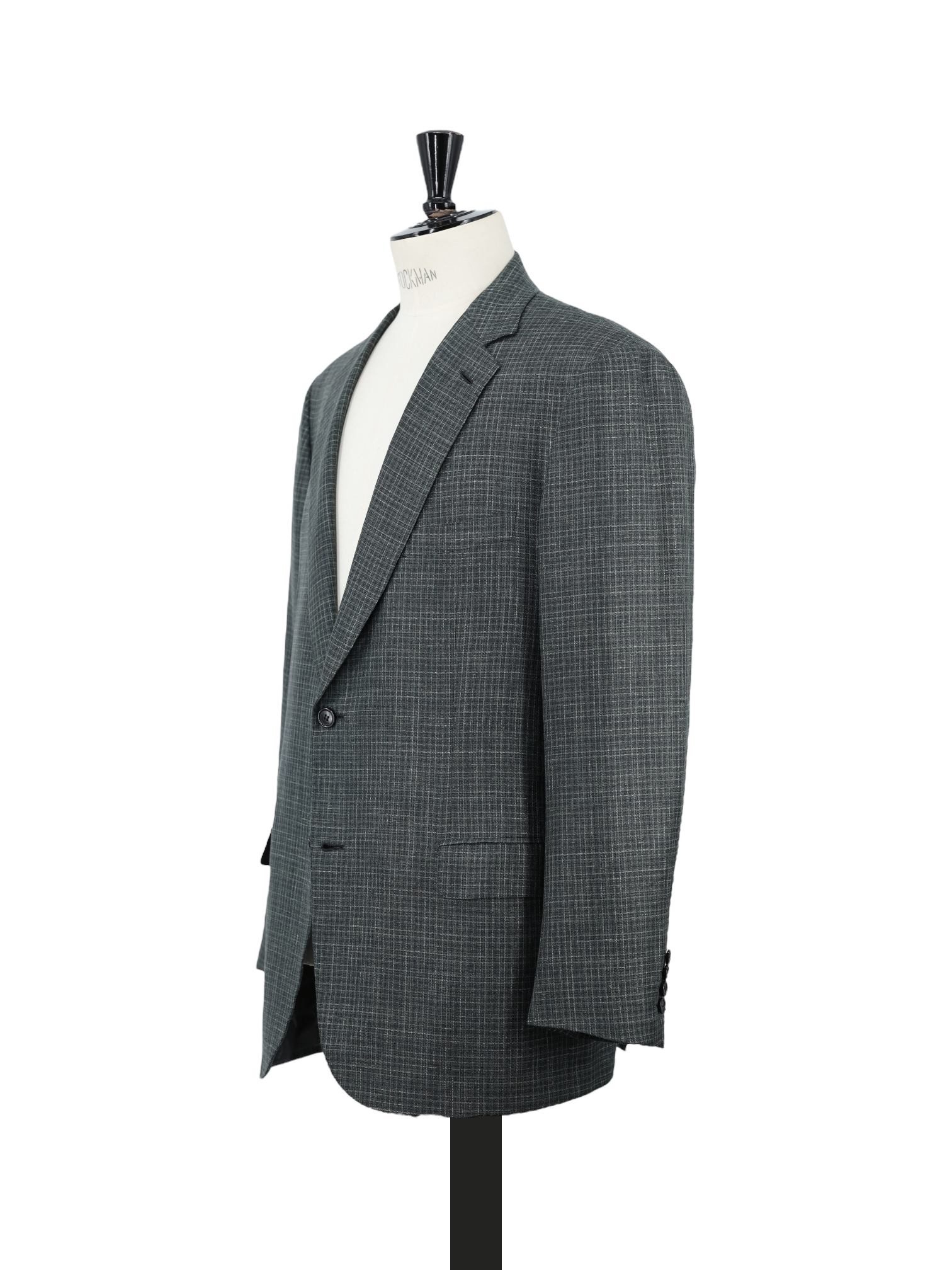 Brioni Dark Sage-Green Wool, Silk & Linen Gingham Check Colosseo Jacket