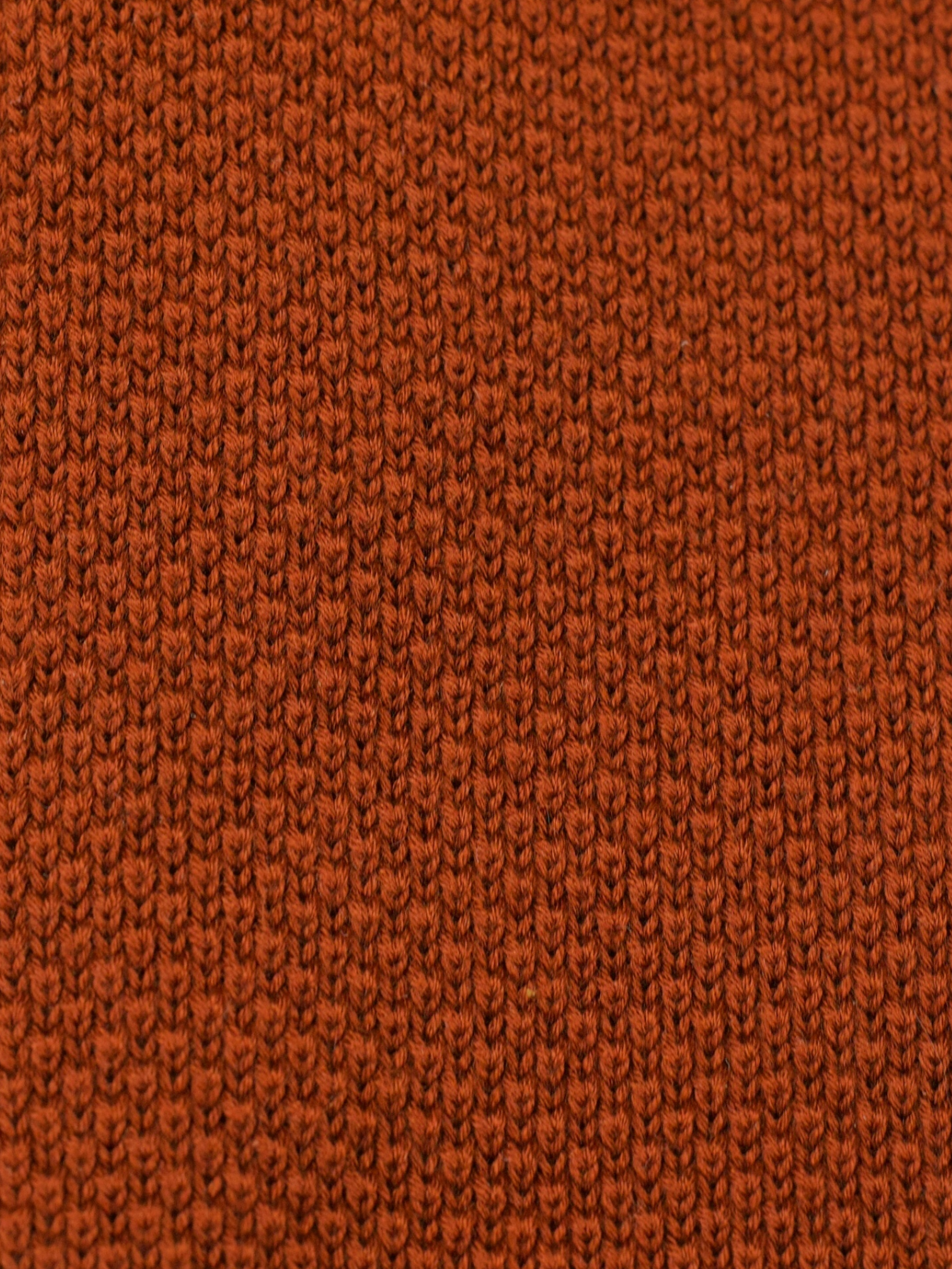 Loro Piana Terracotta Silk-Knitted Tie