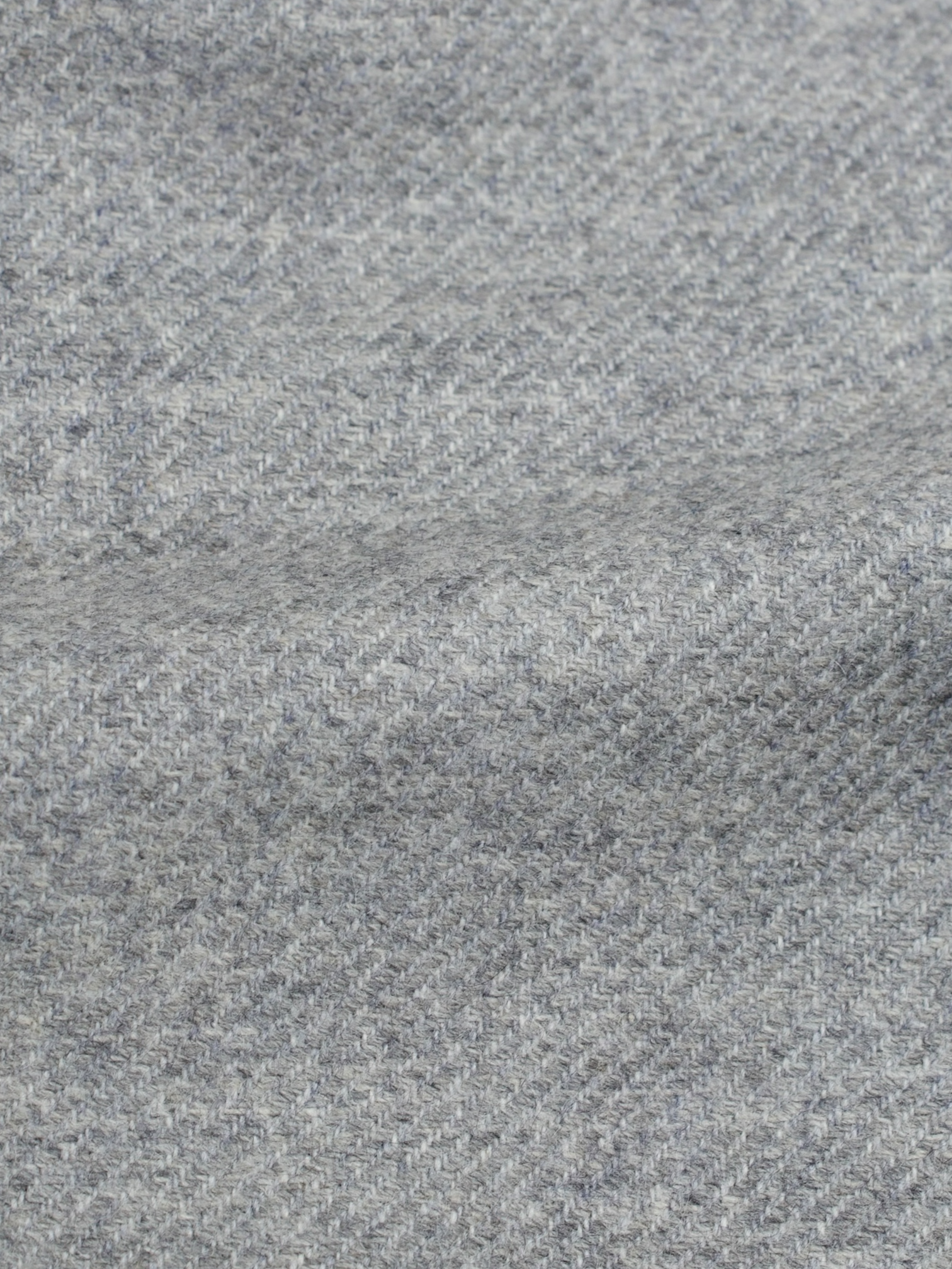 Doriani Grey Cashmere Faux-Fur Collar Twill Coat