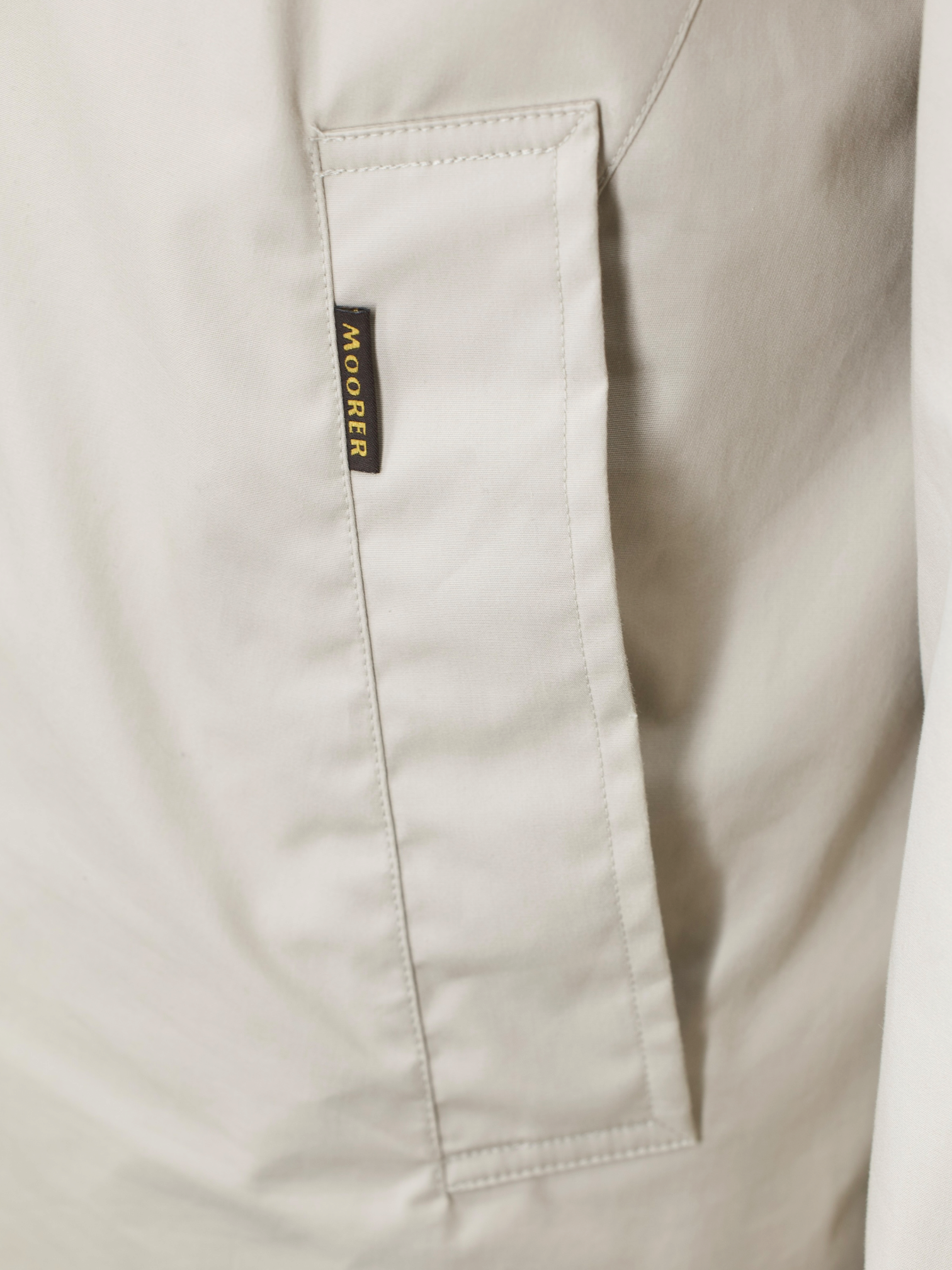 MooRER Beige Cotton-Blend "Canova" Raincoat