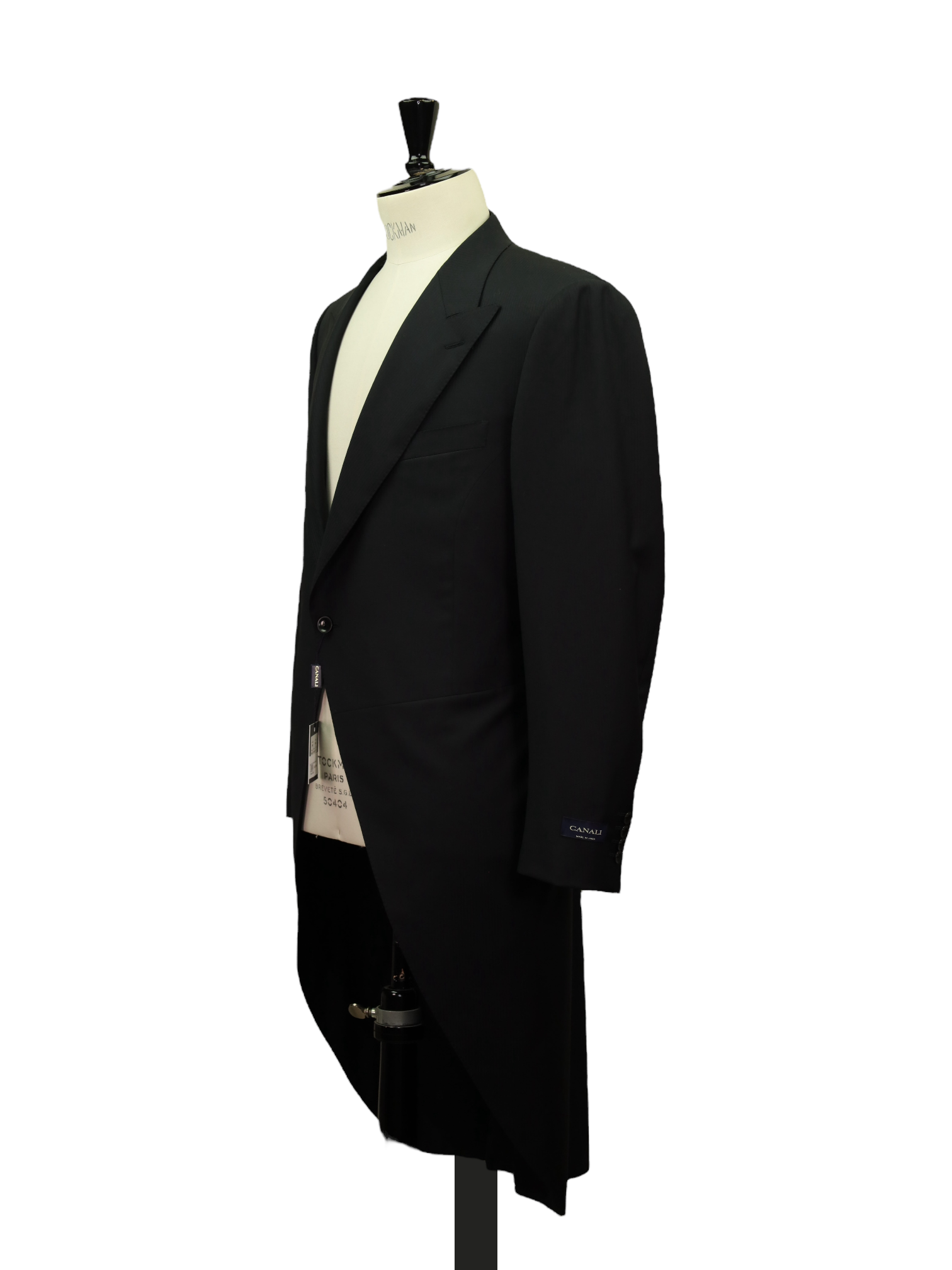 Canali Black & Grey Super 120's Traditional Micro-Herringbone Morning Suit