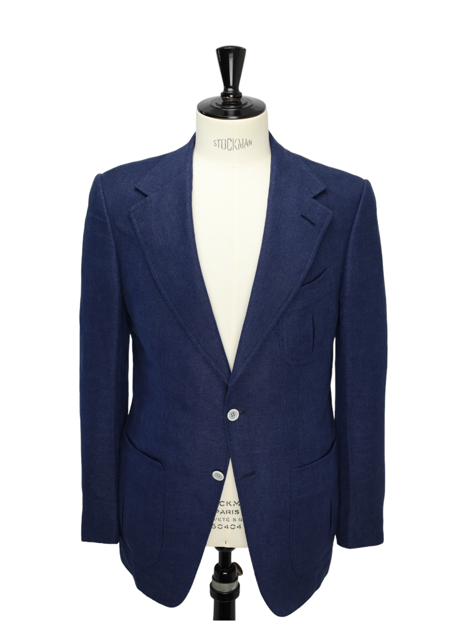 Tom Ford Cobalt Blue Linen, Wool & Mulberry Silk Wetherby Jacket