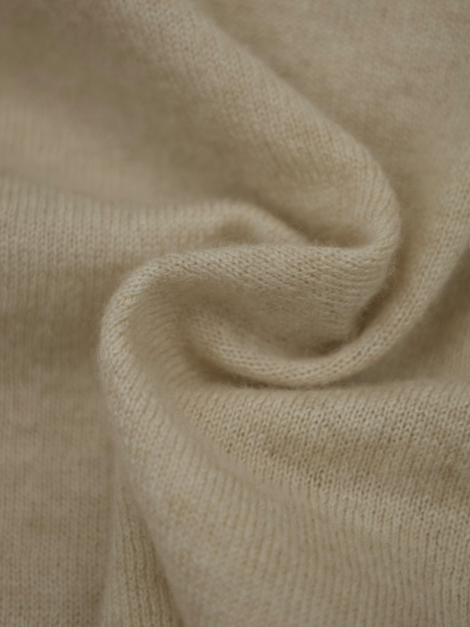 Brunello Cucinelli Light Brown Pure Cashmere V-Neck