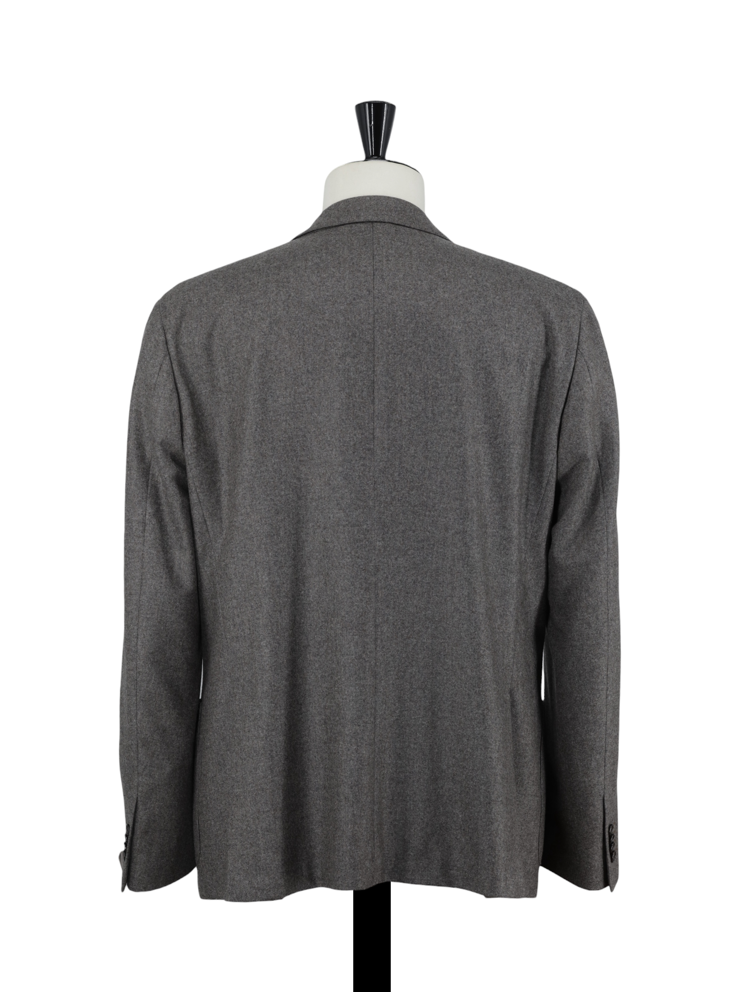 Corneliani Warm Grey Double-Breasted 18.75-Micron Wool Gate Jacket