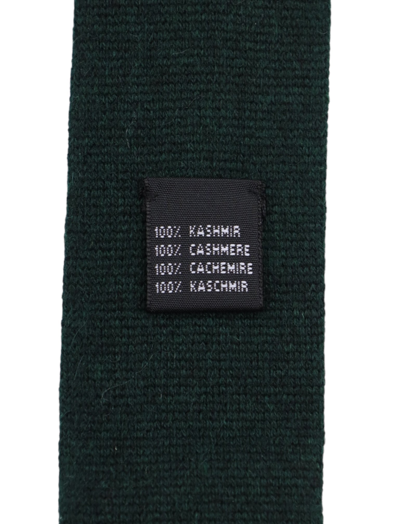 Mattabisch Forest Green Knitted Cashmere Tie