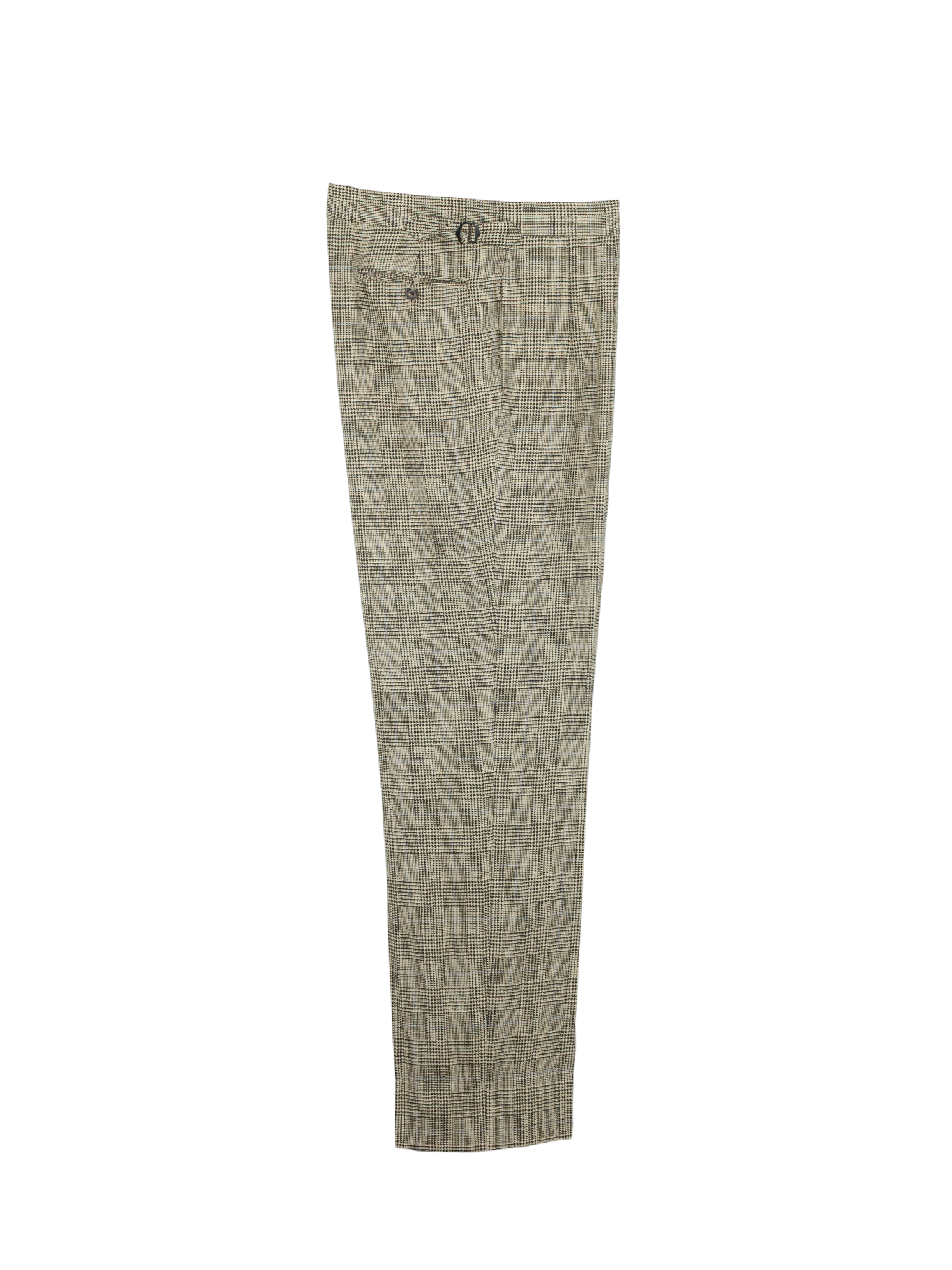 Ralph Lauren Purple Label Light Brown Silk & Linen Glenplaid Suit