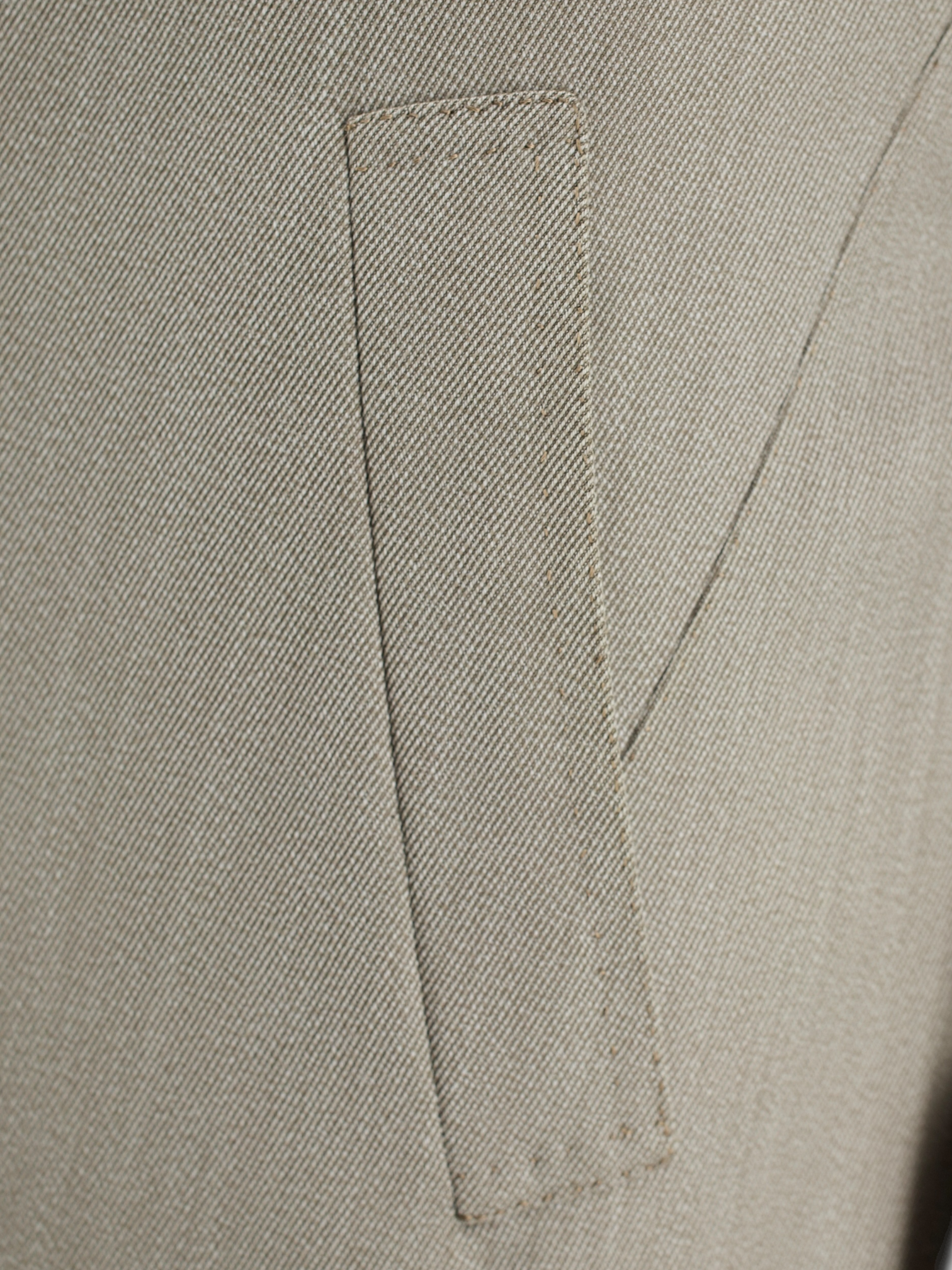 Orazio Luciano Light Brown Wool Herringbone Sartorial Carcoat