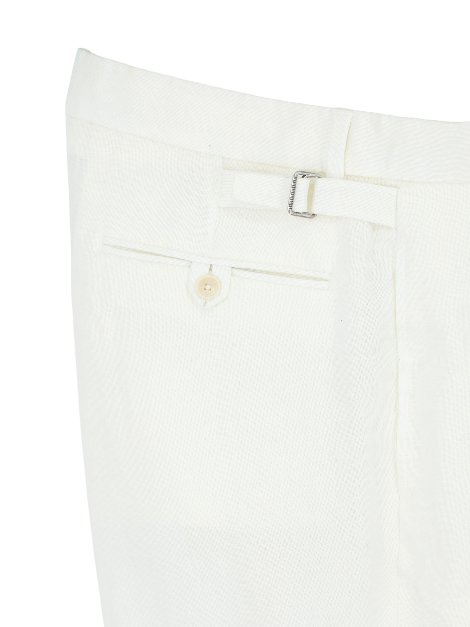 Ralph Lauren Purple Label White Linen Summer Trousers