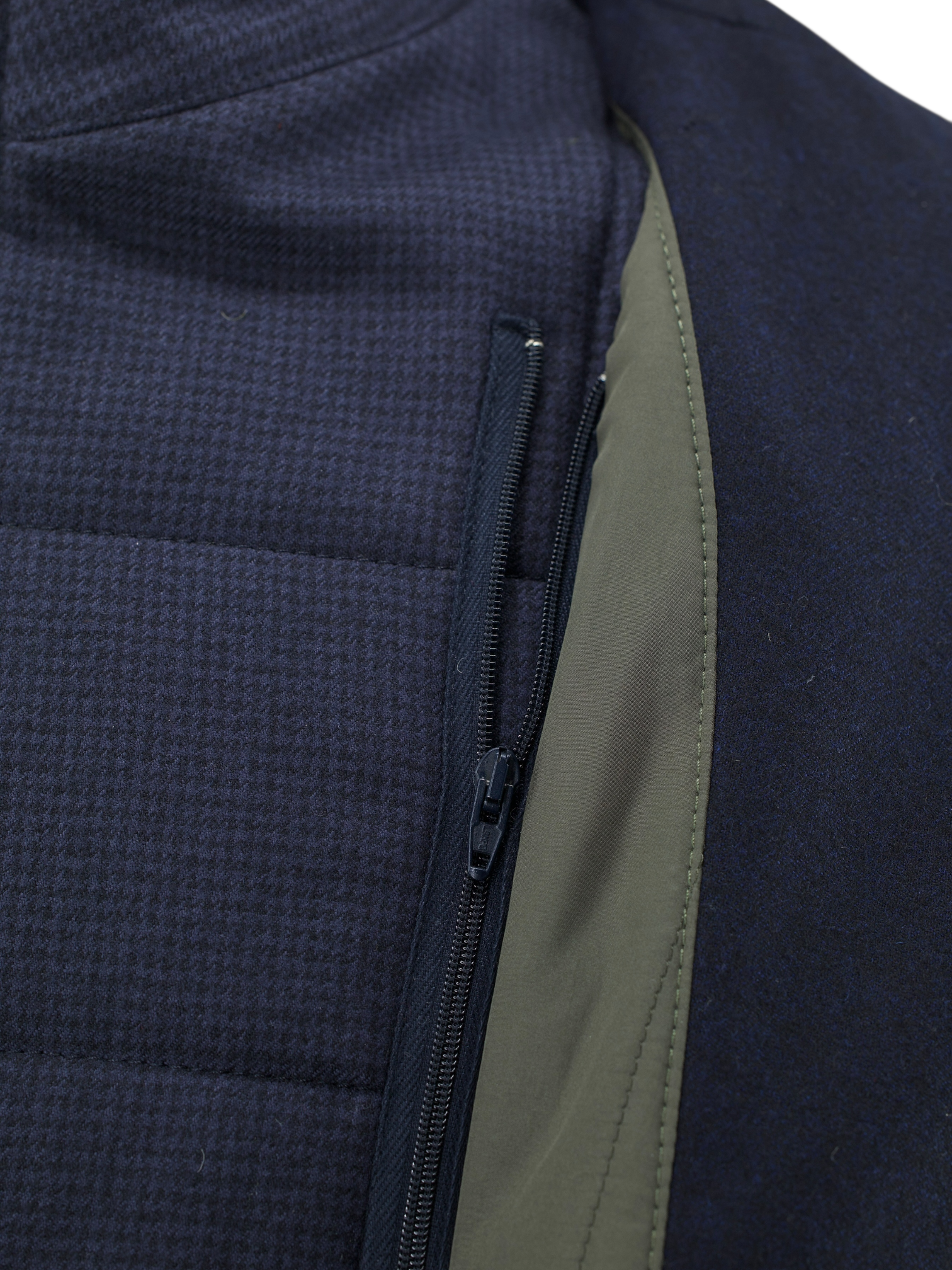 Corneliani ID Navy Virgin-Wool Weather-Proof Overcoat