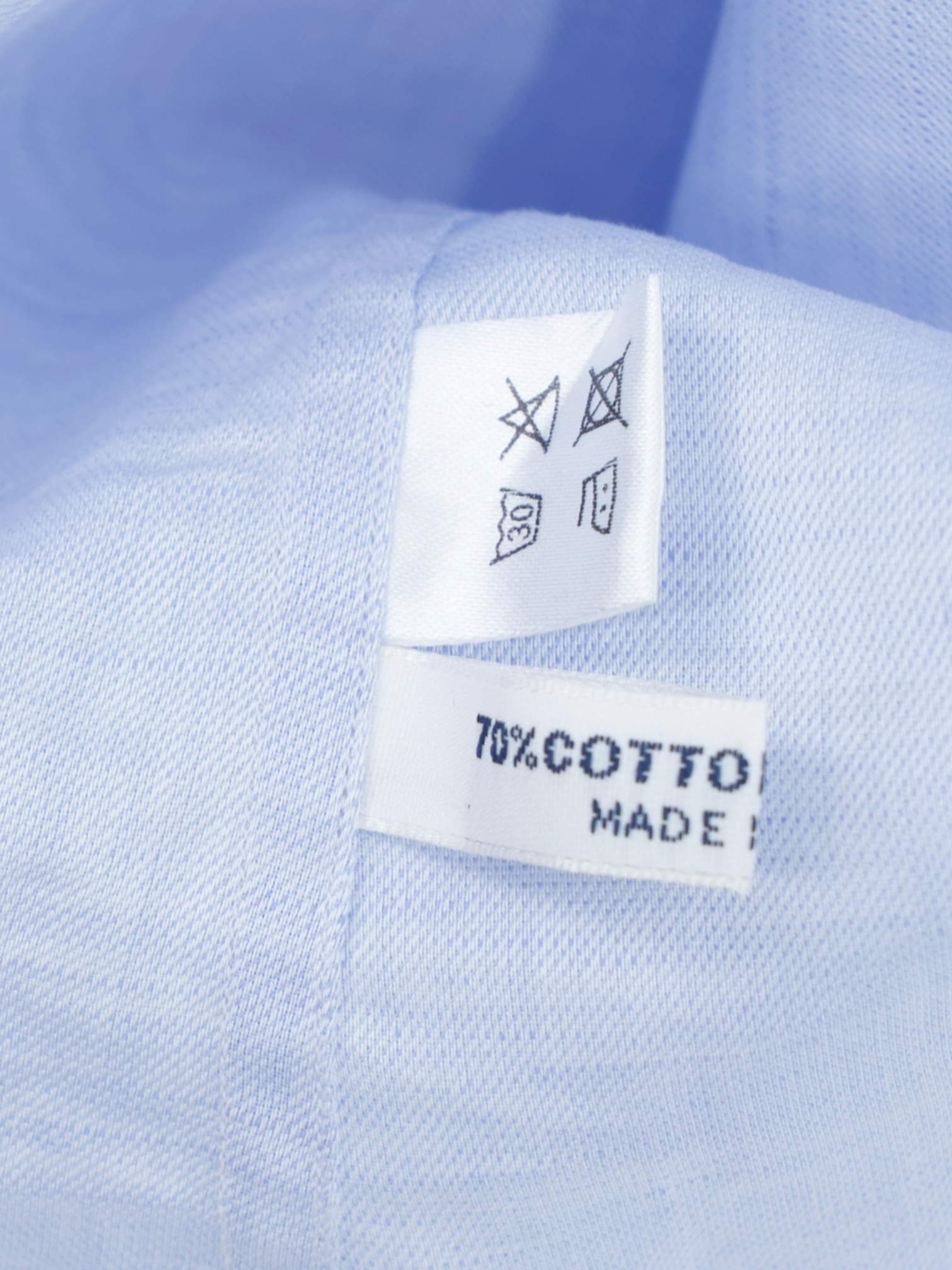 Fray Light Blue Cotton & Linen "Miami" One-Piece Collar Shirt