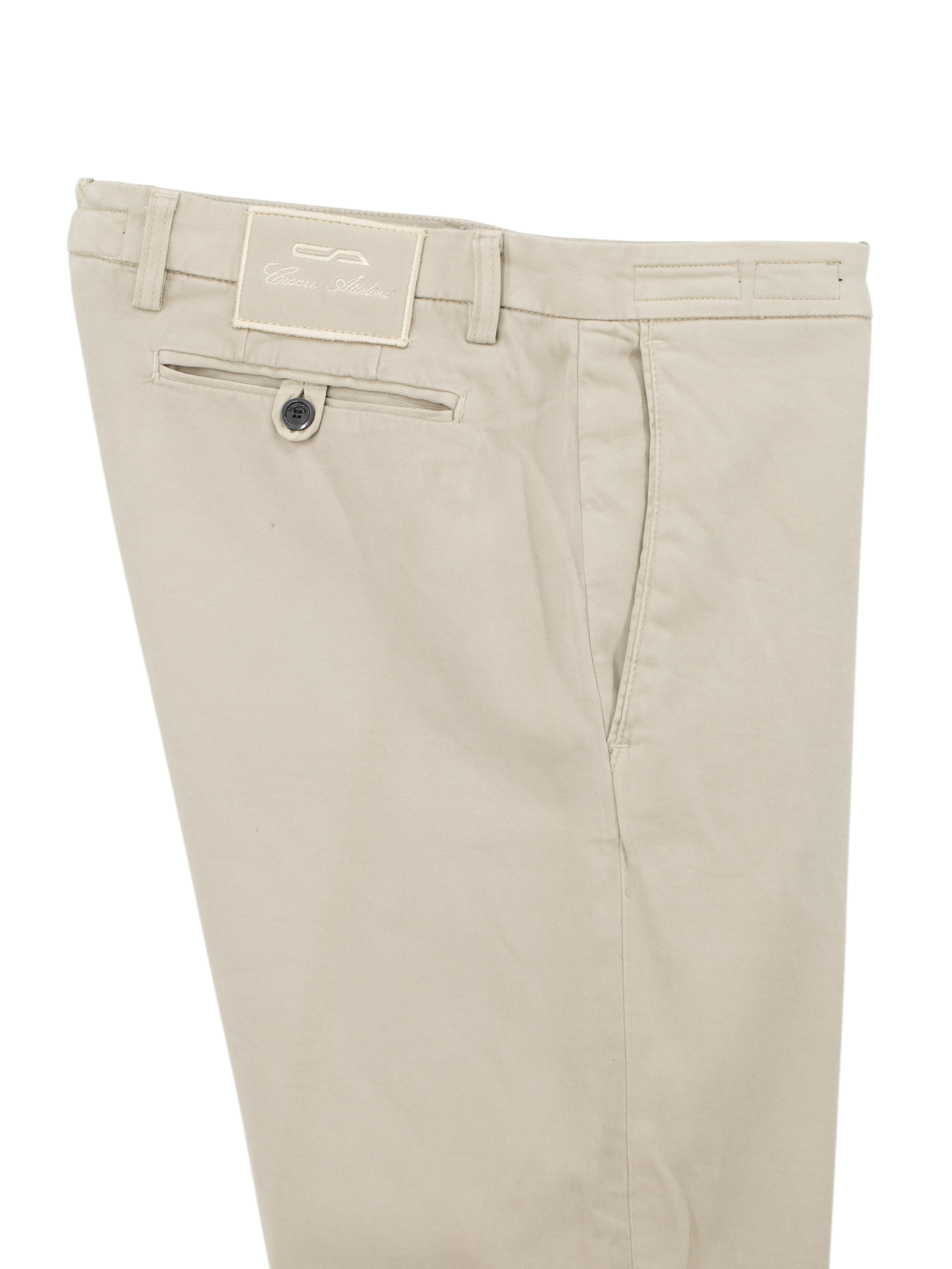 Cesare Attolini Beige Cotton "201" Dress Chino
