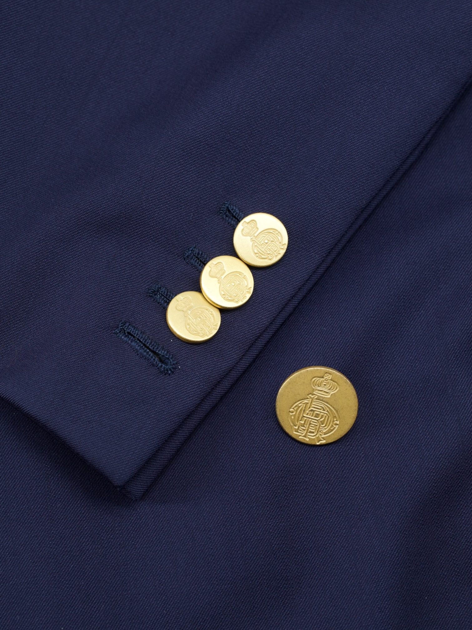 Ralph Lauren Purple Label Dark Blue Double-Breasted Serge-Wool Gregory Jacket