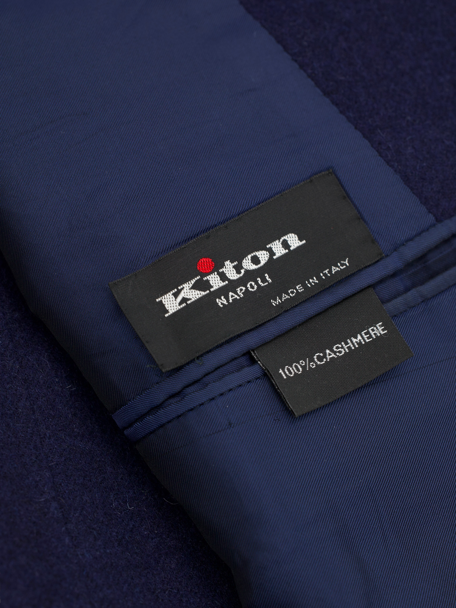 Kiton Dark Blue Pure Plushy-Cashmere Winter Jacket