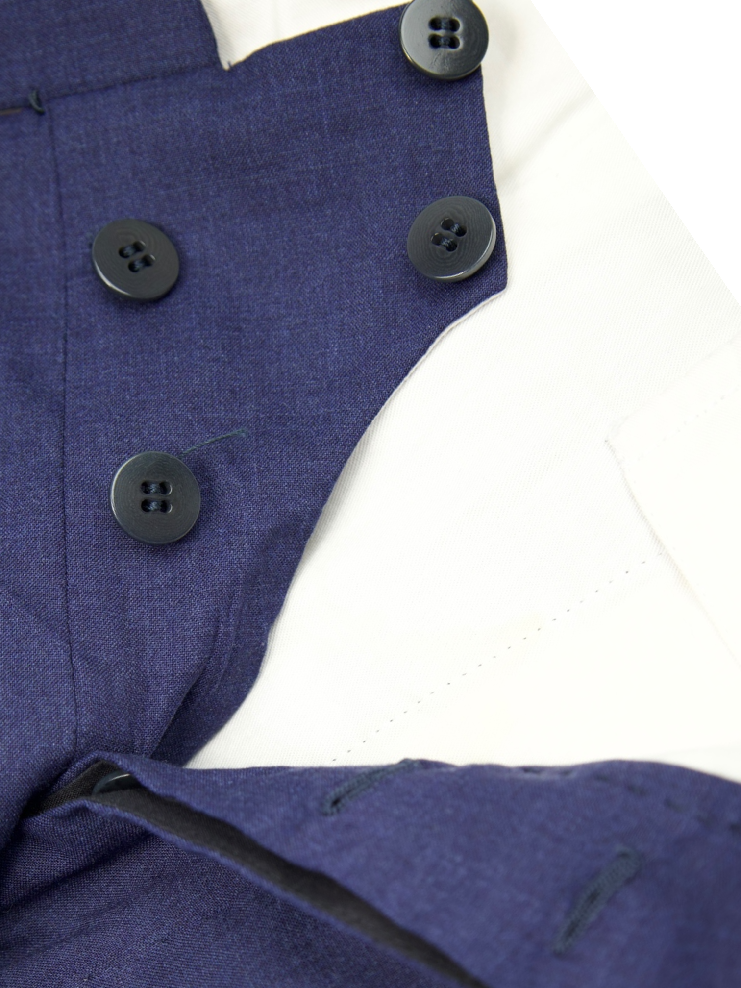 Cesare Attolini Blue Wool, Silk & Elastane Neapolitan Suit