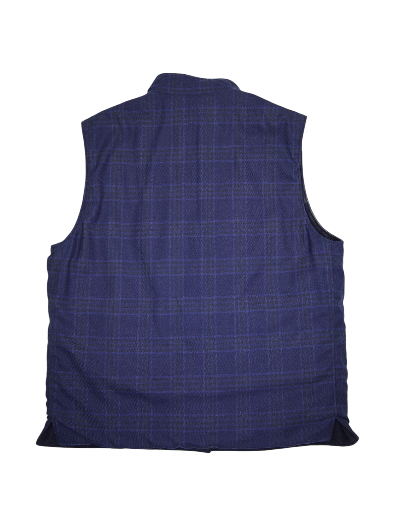 Rifugio Navy Suede & Wool Reversible Vest