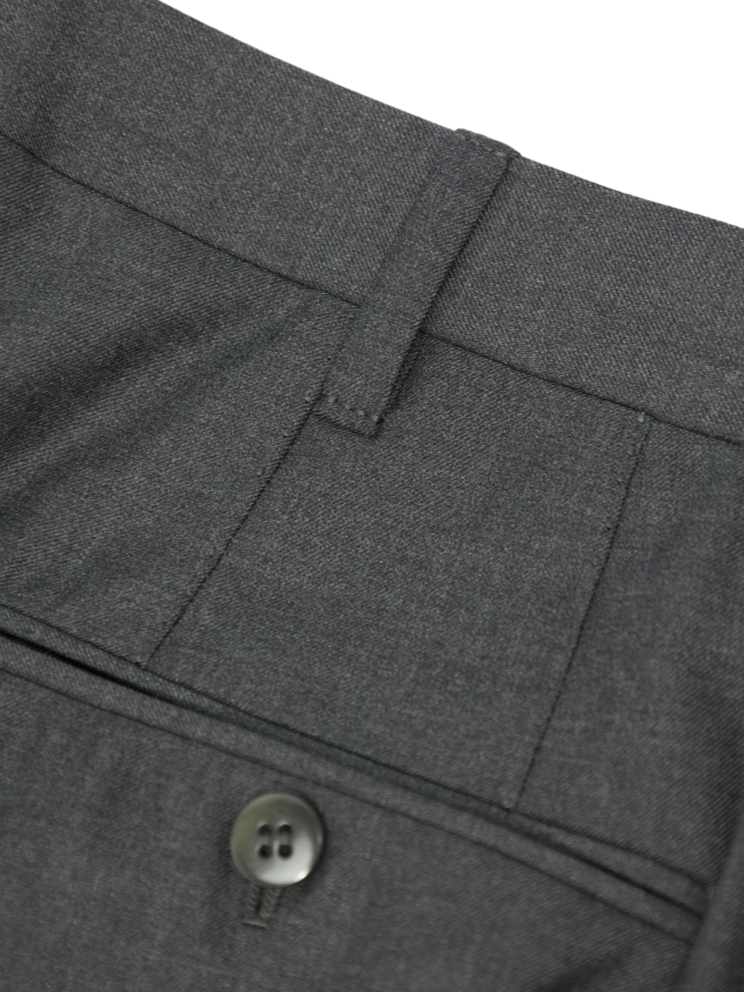 Cesare Attolini Anthracite Super 160's & Cashmere Sartorial Trousers