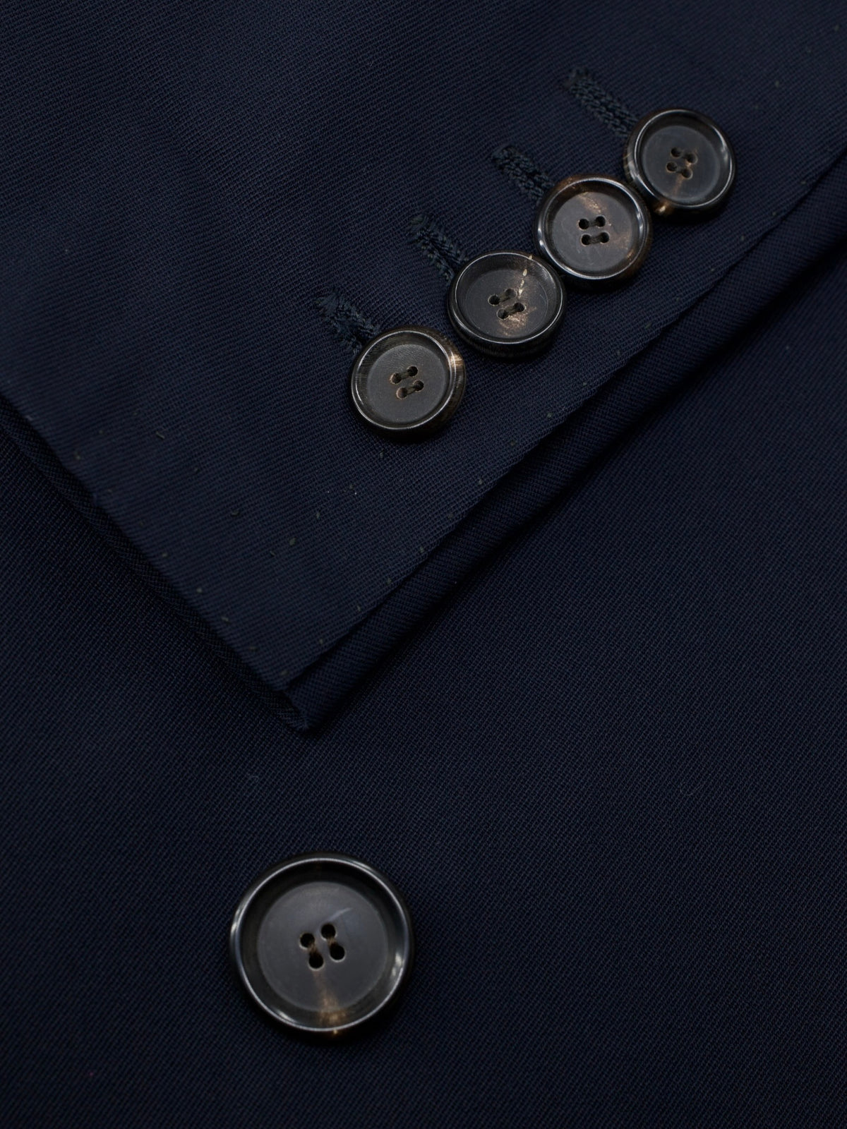 Cesare Attolini Navy Wool-Stretch Twill Sartorial Peacoat