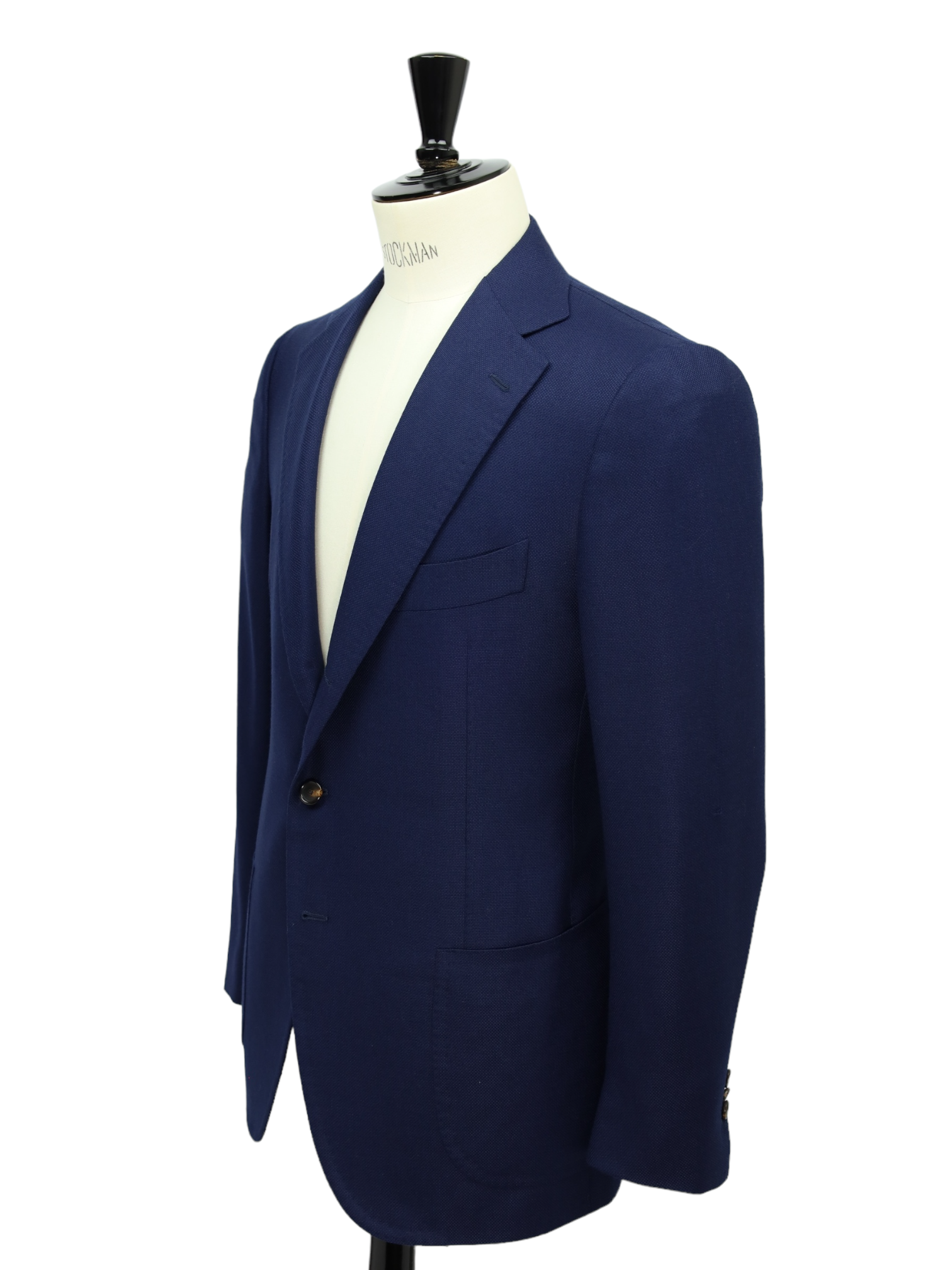 Cesare Attolini Navy Micro-Structure Wol & Kasjmier Blazer