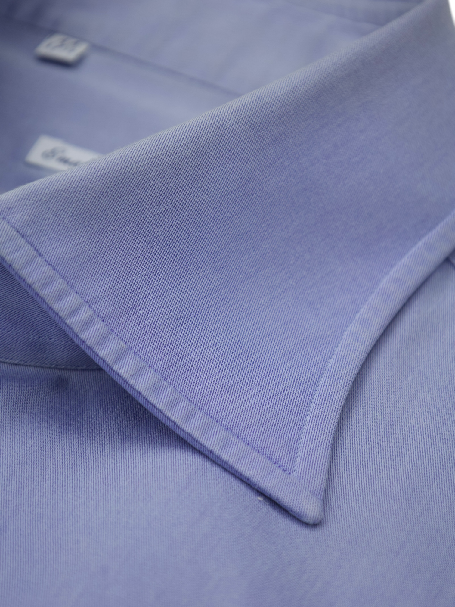 Emanuele Maffeis Light Blue Double-Faced Cotton Twill Shirt