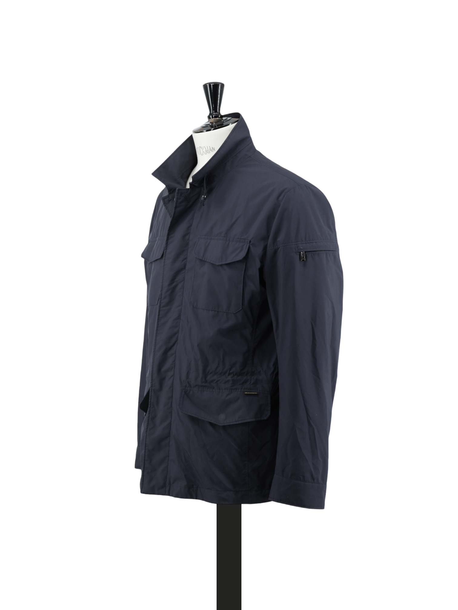 MooRER Black Water-Repellent "Ezio" Fieldjacket