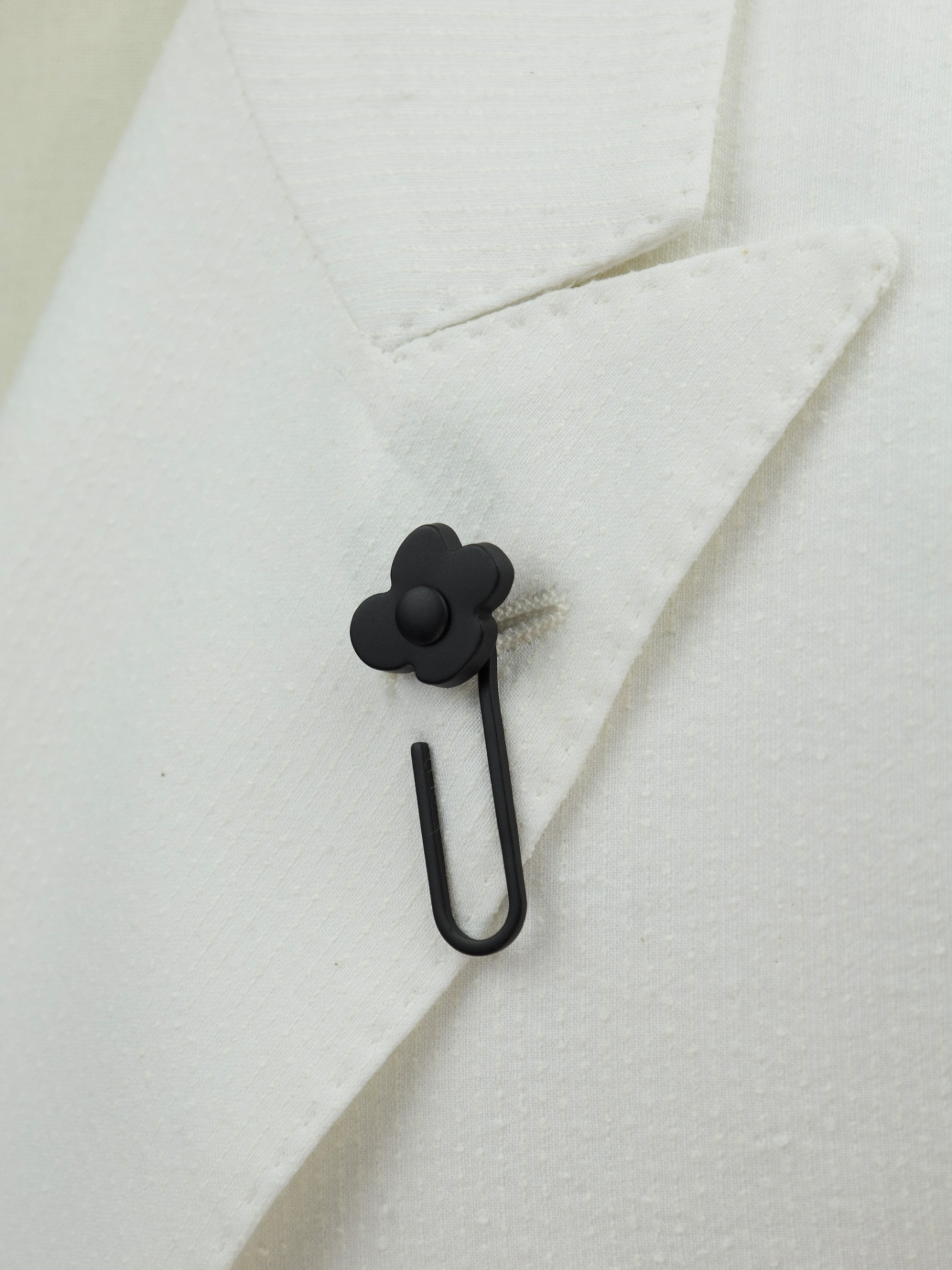 Lardini White Double Breasted Cotton, Viscose & Elastane Jacket