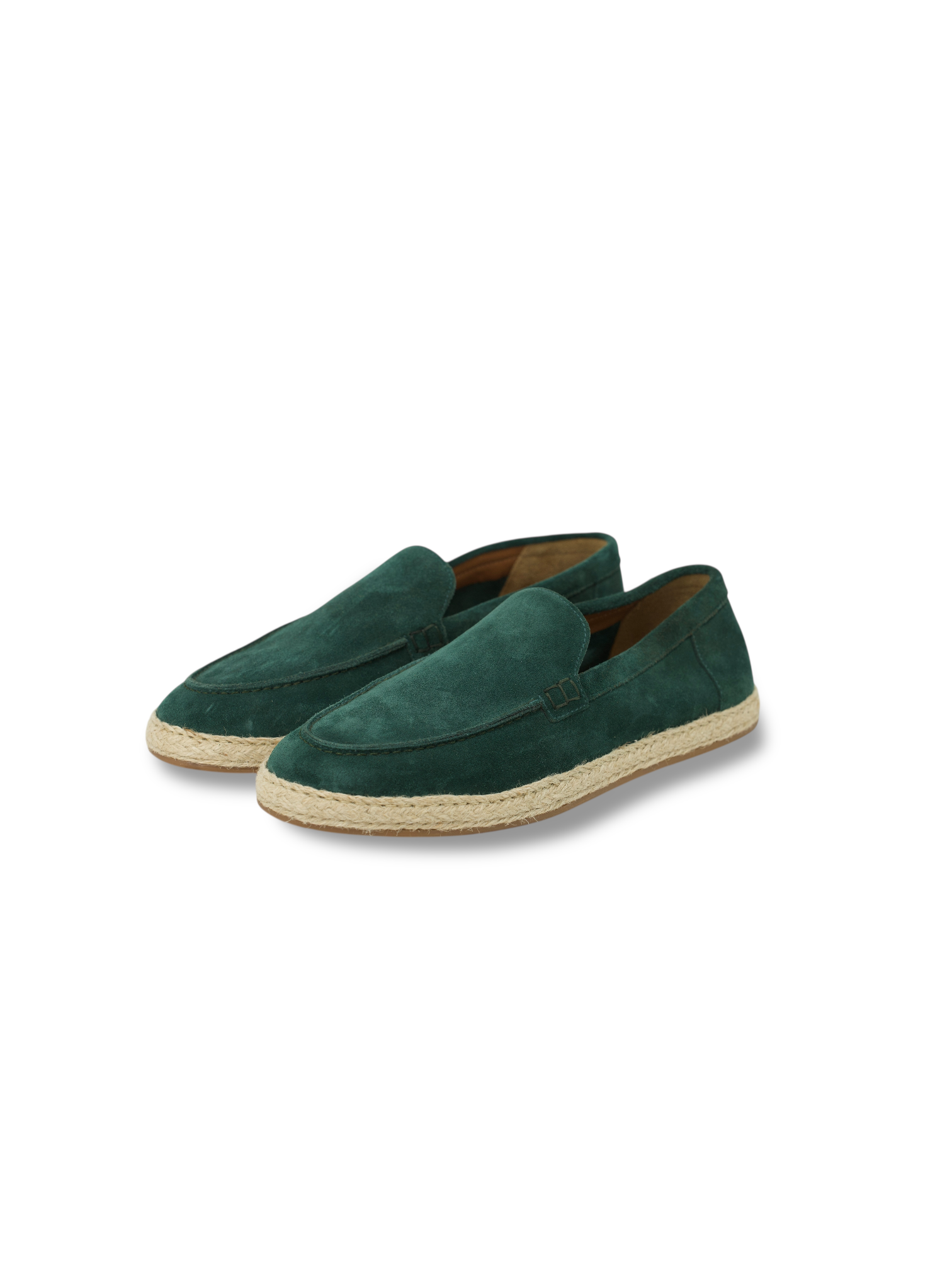 Doucal’s Emerald Green Suede Espadrilles