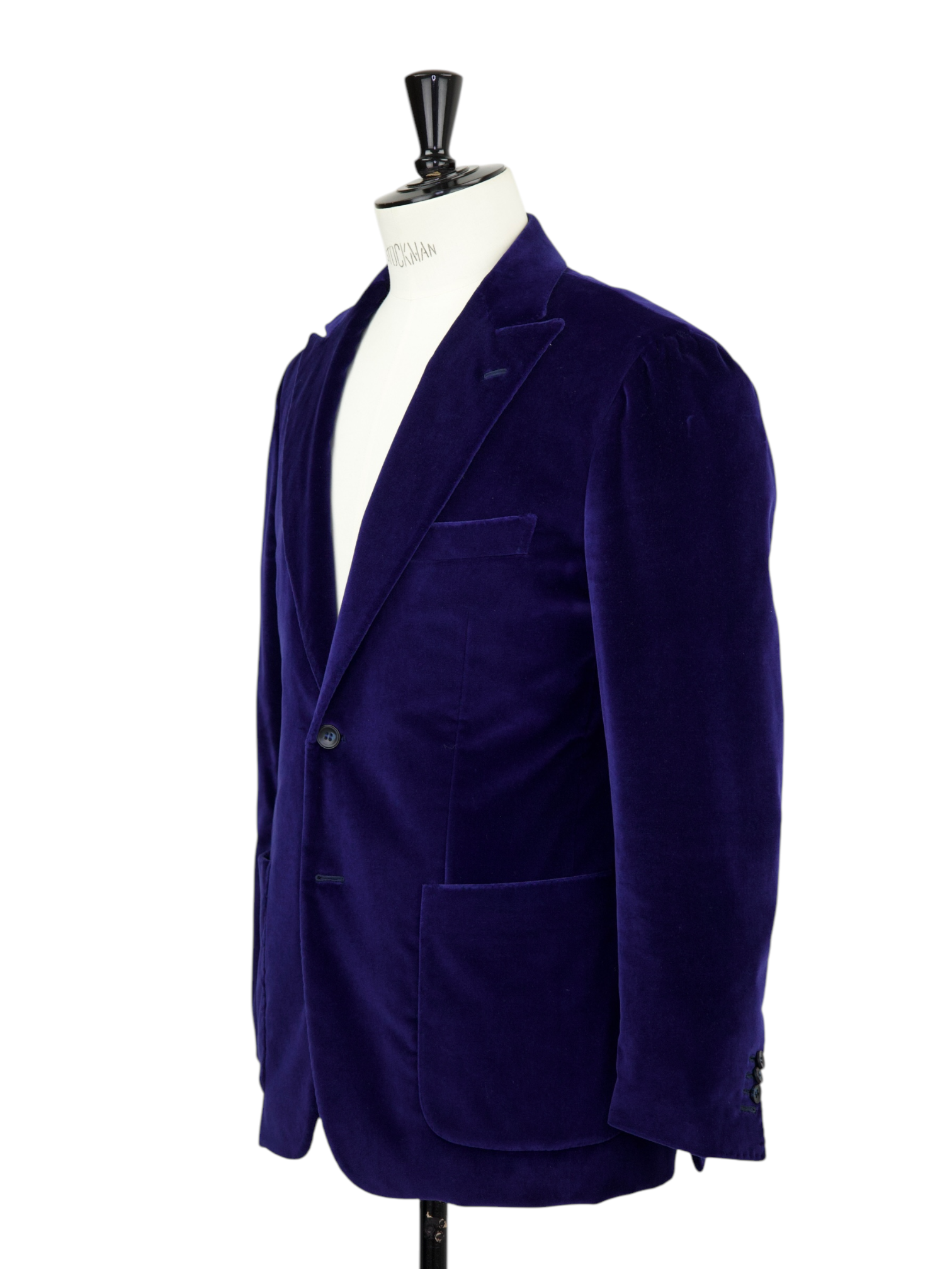 Kiton Electric-Blue Cotton Velvet Jacket