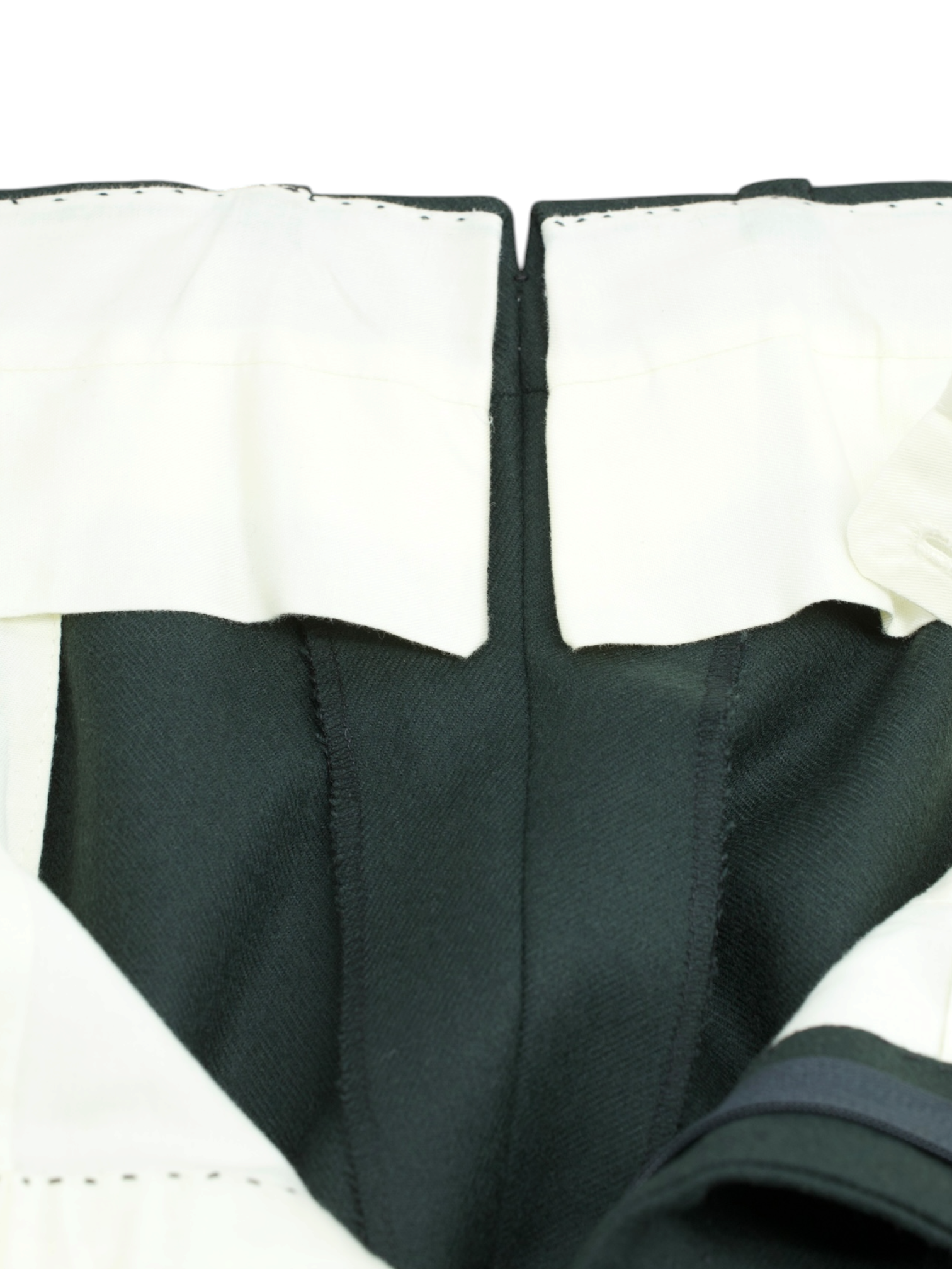 Sartoria Voglio Forest Green Wool-Flannel "Caccioppoli" Sartorial Trousers