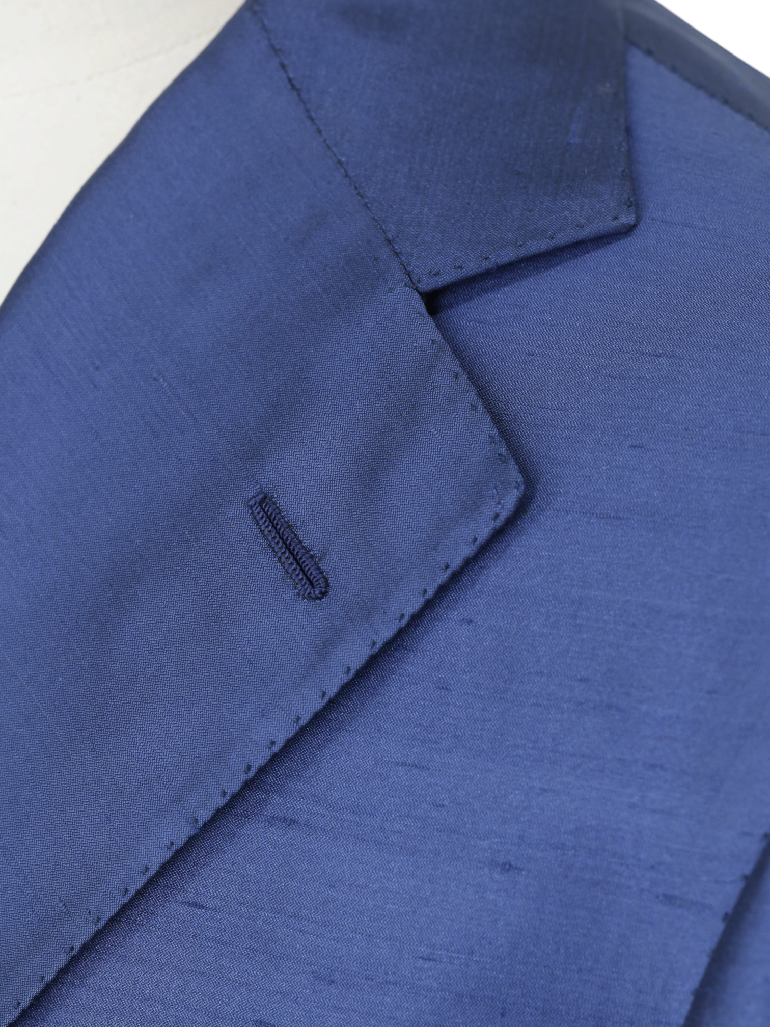 Cesare Attolini Azure Blue Dupioni Shantung-Silk Neapolitan Jacket