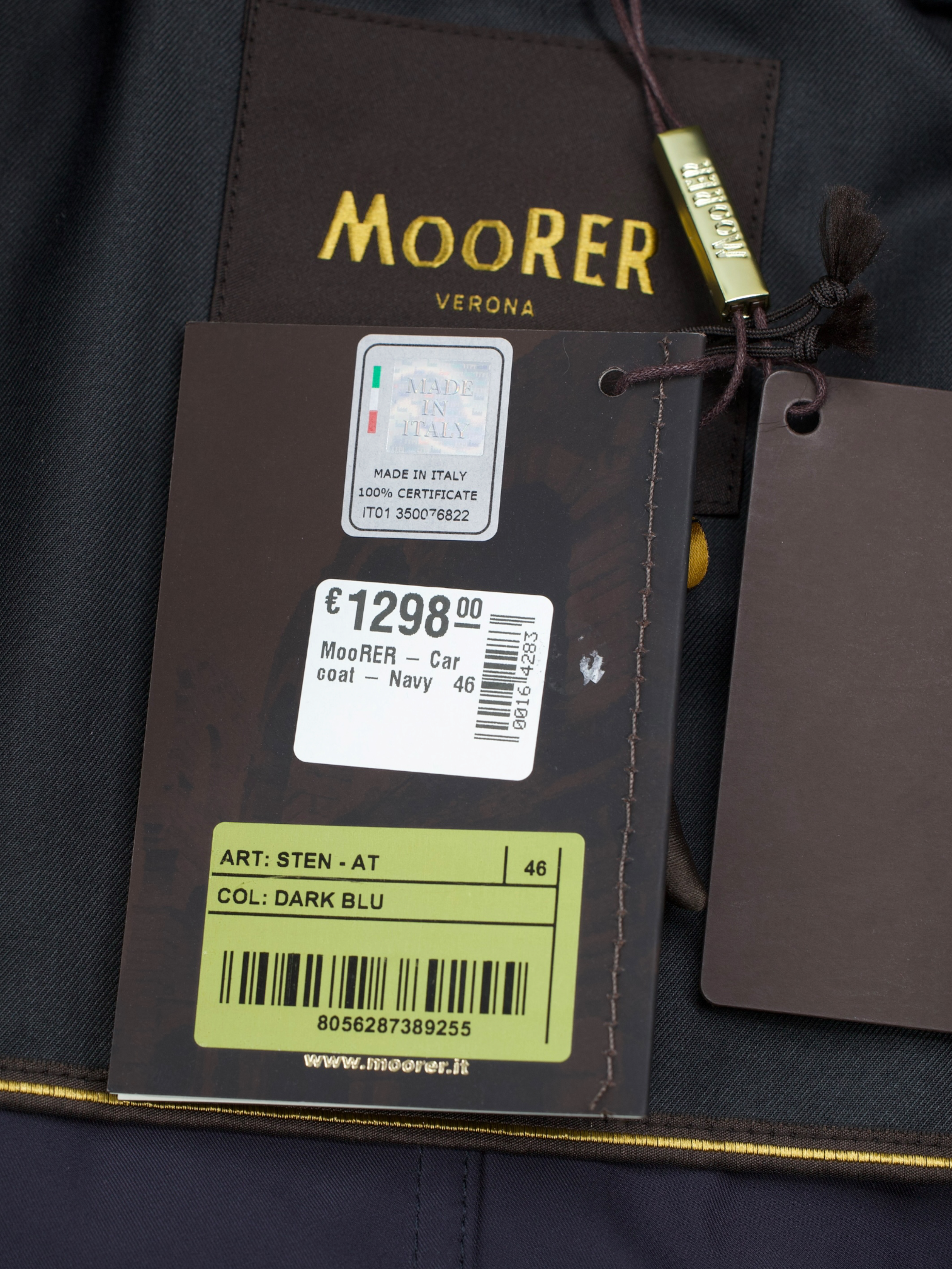 MooRER Navy Waterrepellent "Sten-AT" Fieldjacket