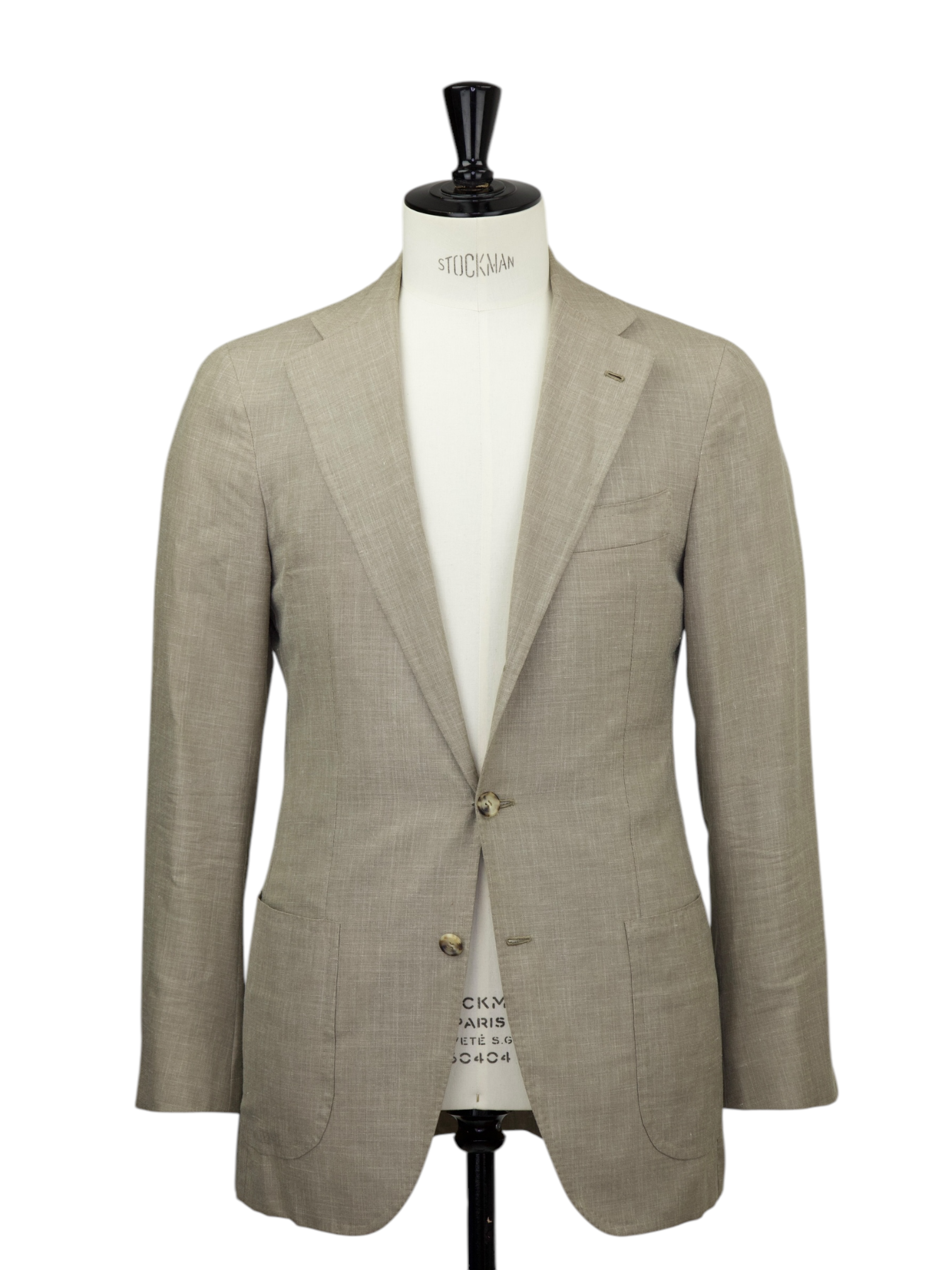 Orazio Luciano Light Brown Wool, Silk & Linen "Summertime" Jacket