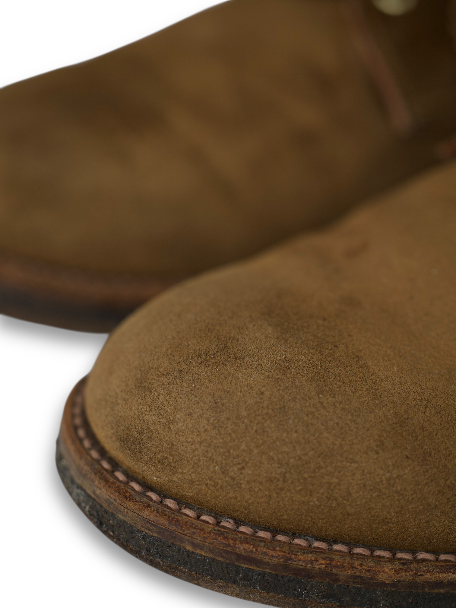 Alden Light Brown Plain Toe Snuff Suede 4511HC Boot