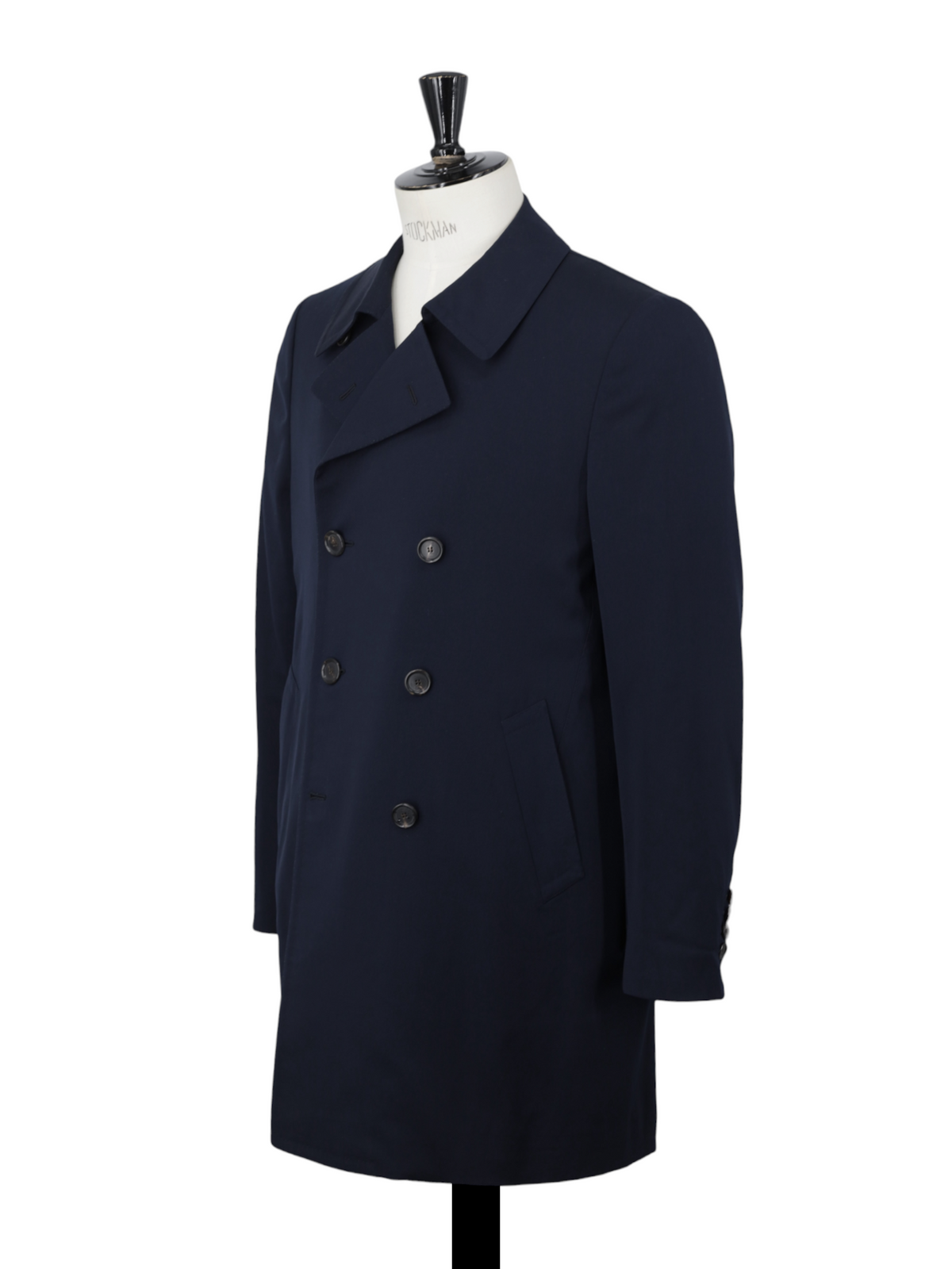 Cesare Attolini Navy Wool-Stretch Twill Sartorial Peacoat