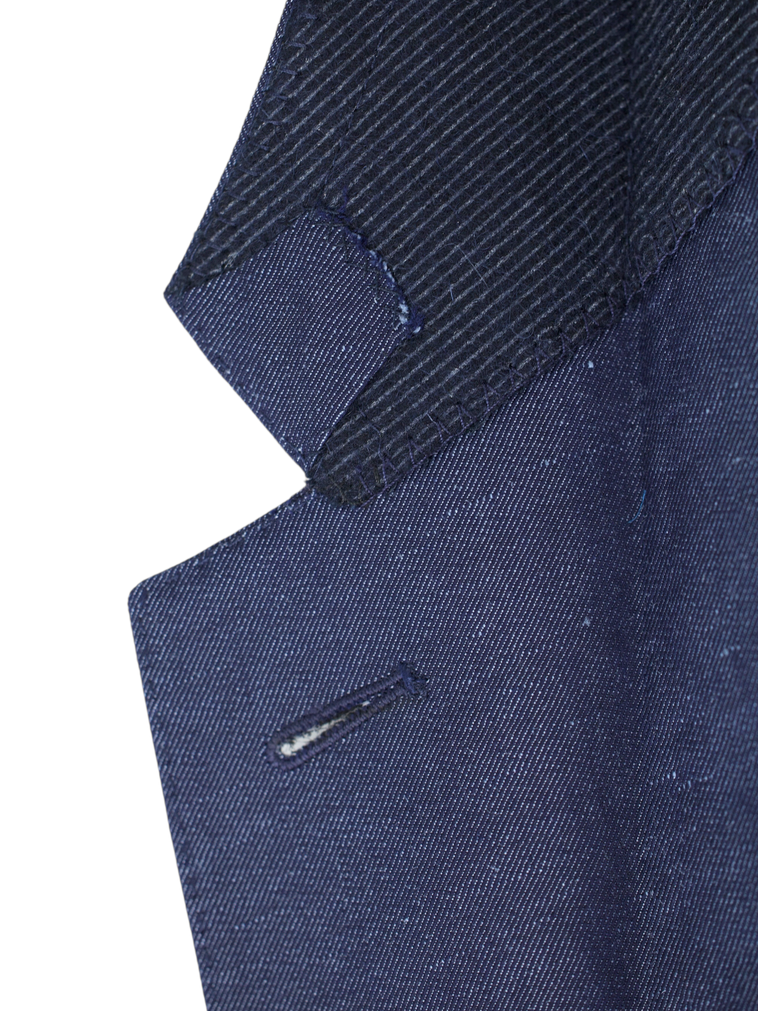 Ermenegildo Zegna Dark Blue Wool & Linen Twill Torino Suit