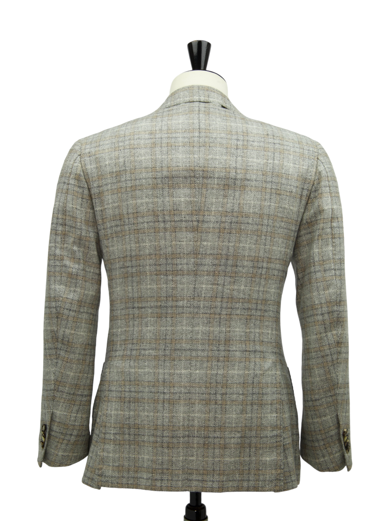 Cesare Attolini Taupe Cashmere Glenplaid Jacket