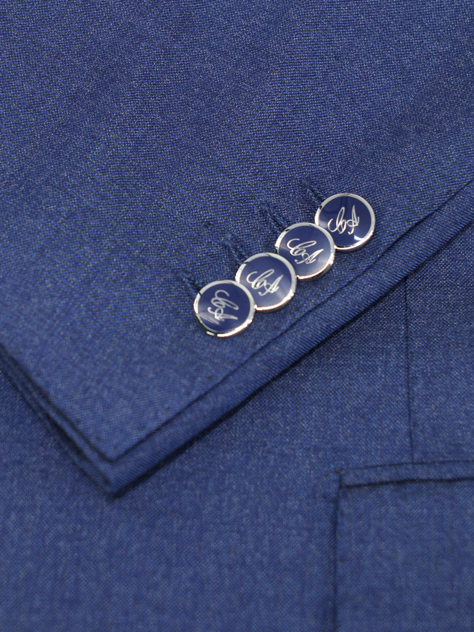 Cesare Attolini Blue Super 170's Wool & Silk Shiny-Twill Jacket