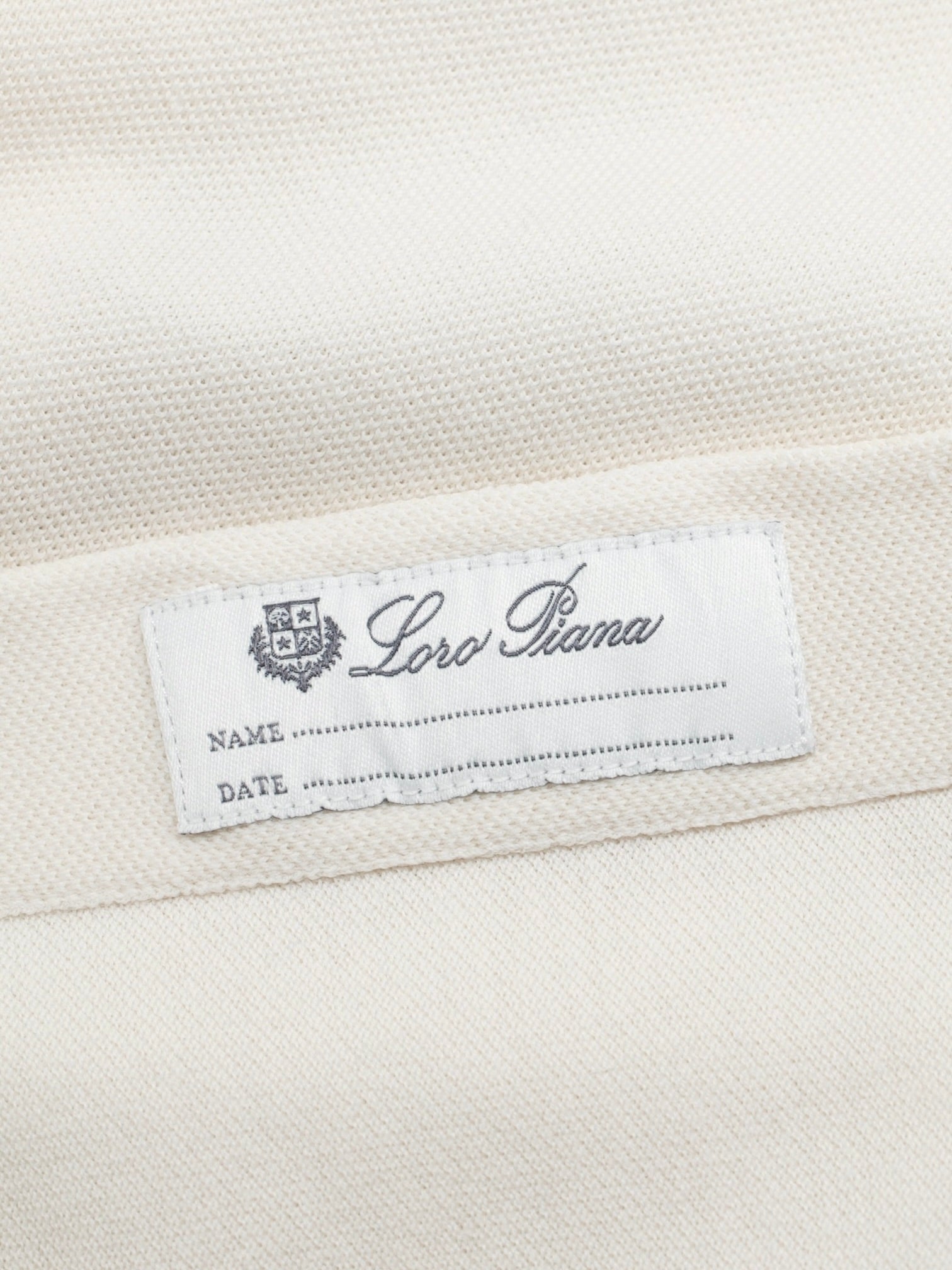 Loro Piana Offwhite Knitted Pique-Cotton Andrew Shirt