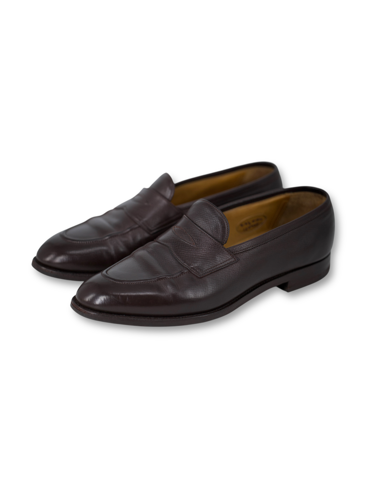 Edward Green Dark Brown Utah Leather Piccadilly Penny Loafer