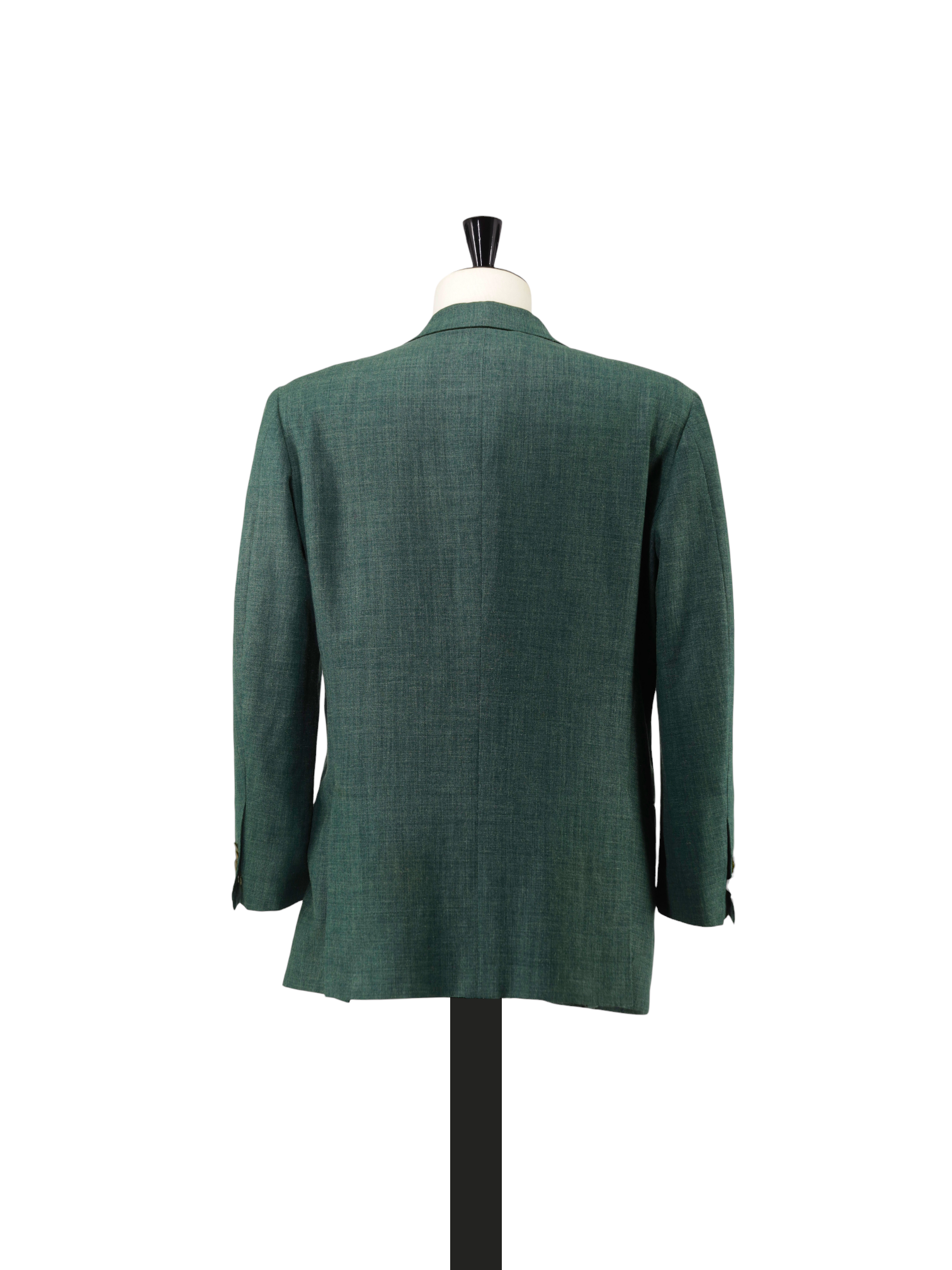 Kiton Verdigis Green Wool & Linen Melange Jacket